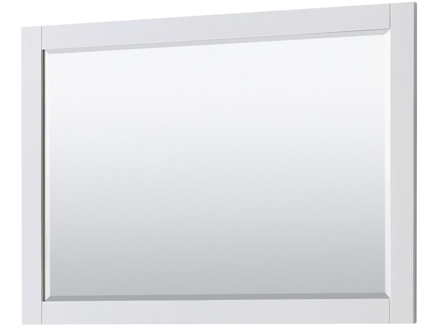 Wyndham Collection Avery 47" White Vanity with 46" Mirror