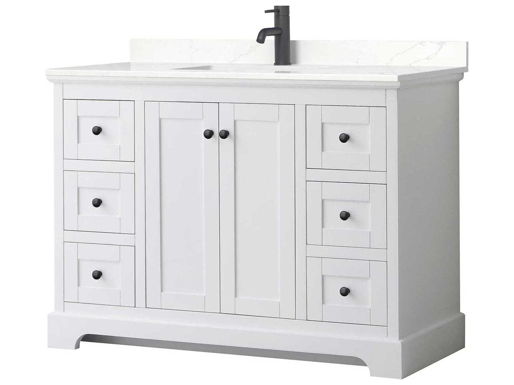 Wyndham Collection Avery 48" White Vanity