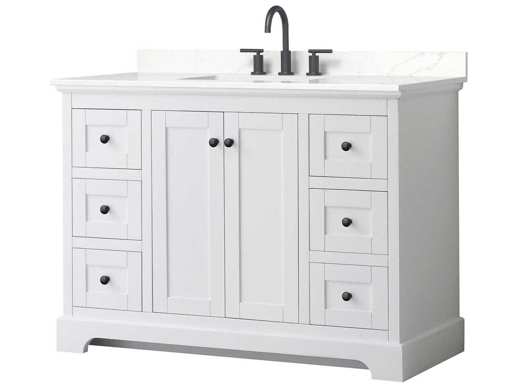 Wyndham Collection Avery 48" White Vanity