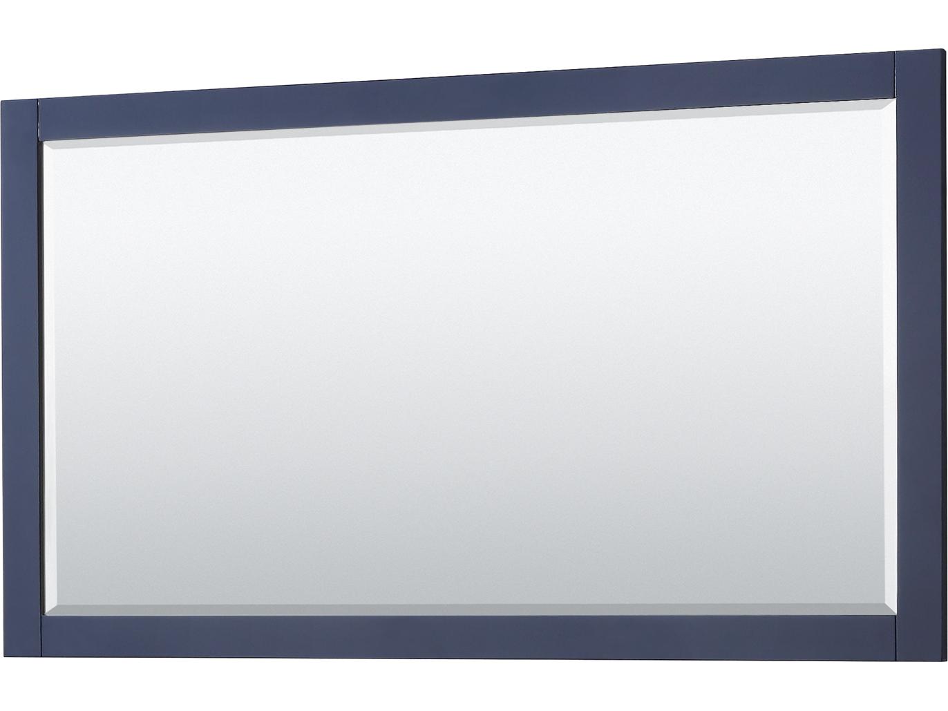 Wyndham Collection Avery 59" Dark Blue Vanity with 58" Mirror