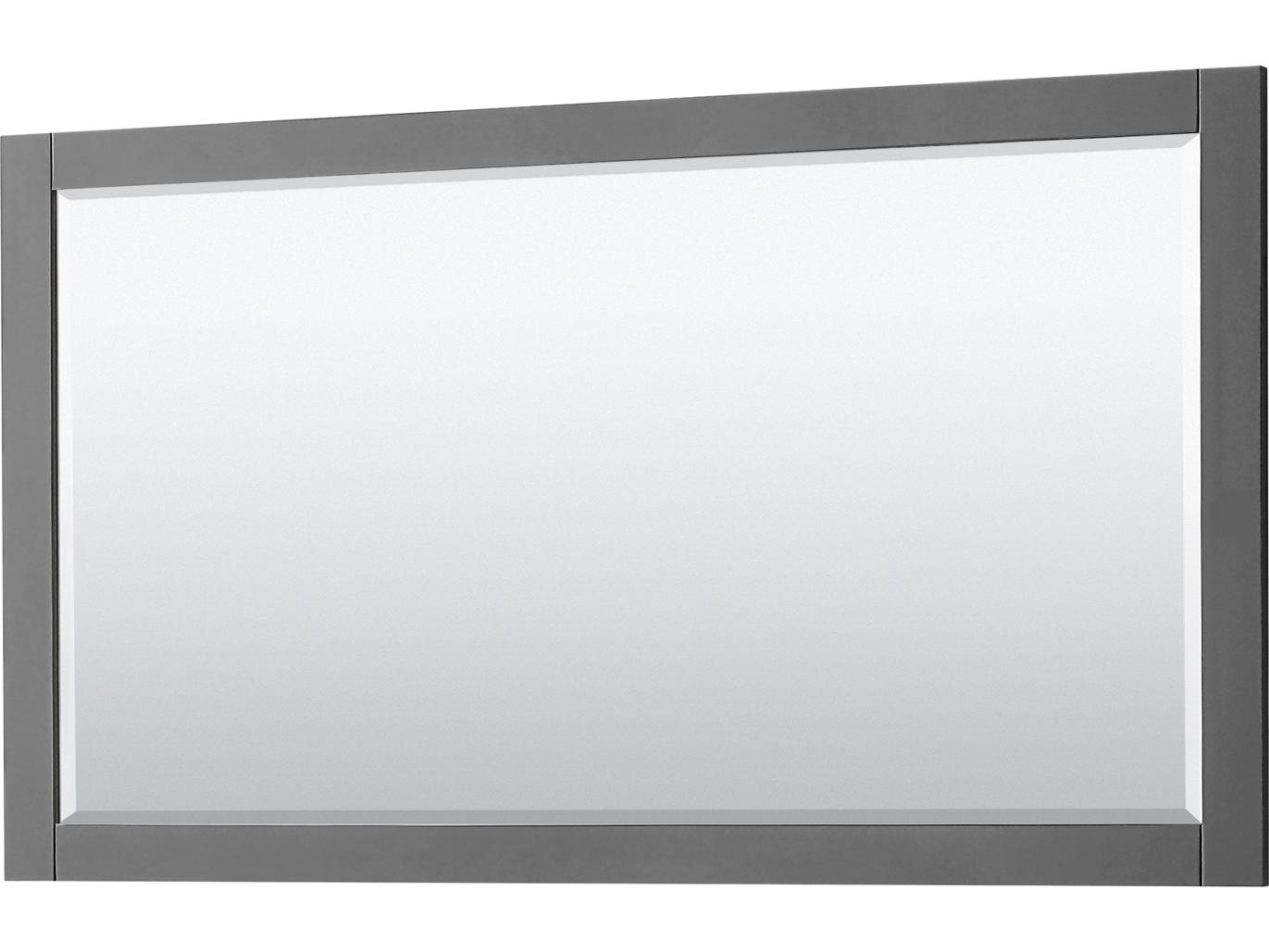 Wyndham Collection Avery 59" Dark Gray Vanity with 58" Mirror