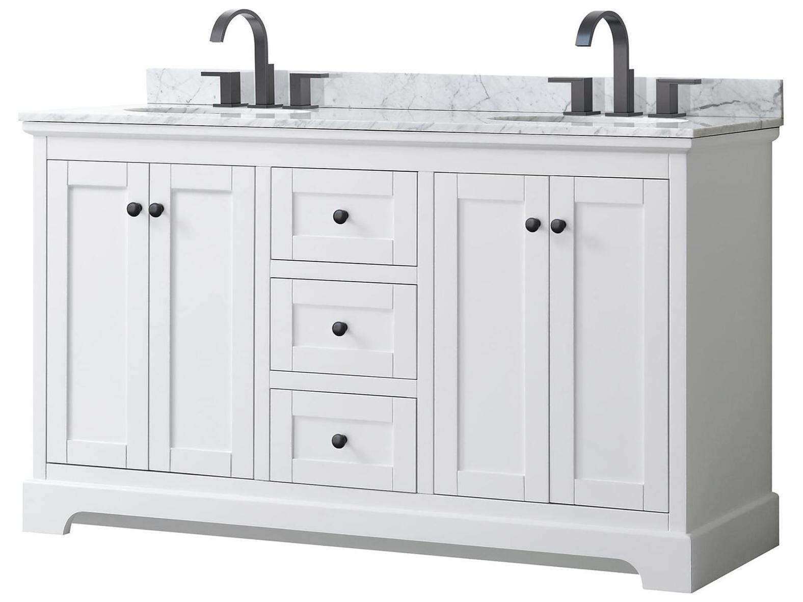 Wyndham Collection Avery 60" White Vanity