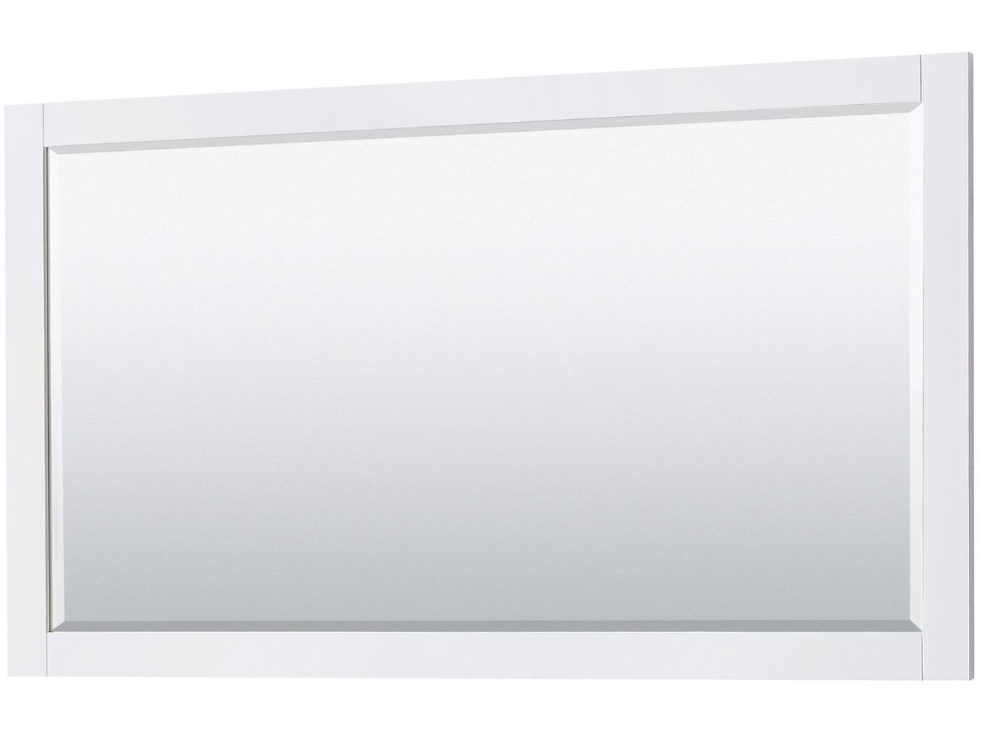 Wyndham Collection Avery 59" White Vanity with 58" Mirror