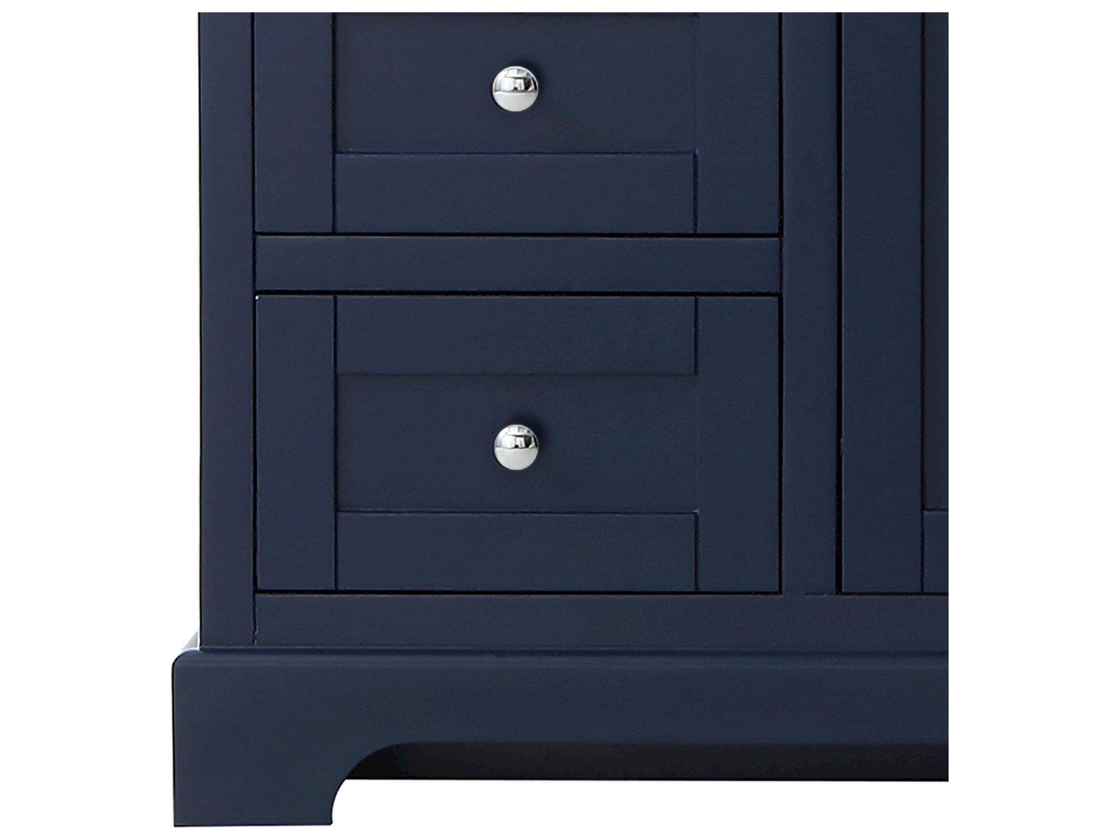 Wyndham Collection Avery 59" Dark Blue Vanity