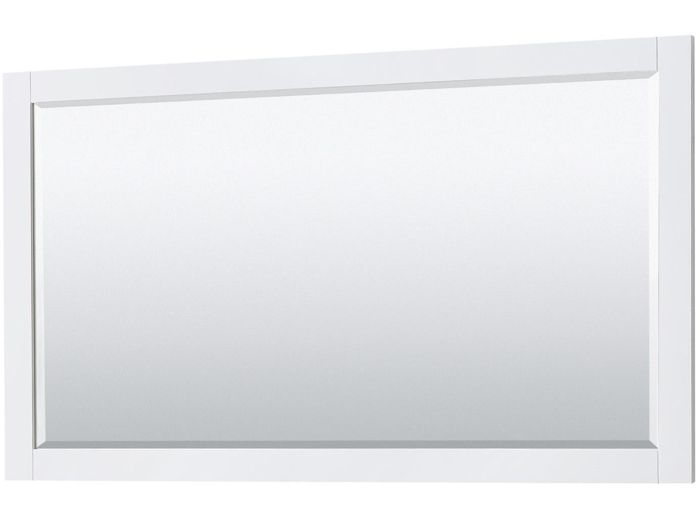 Wyndham Collection Avery 59" White Vanity with 58" Mirror