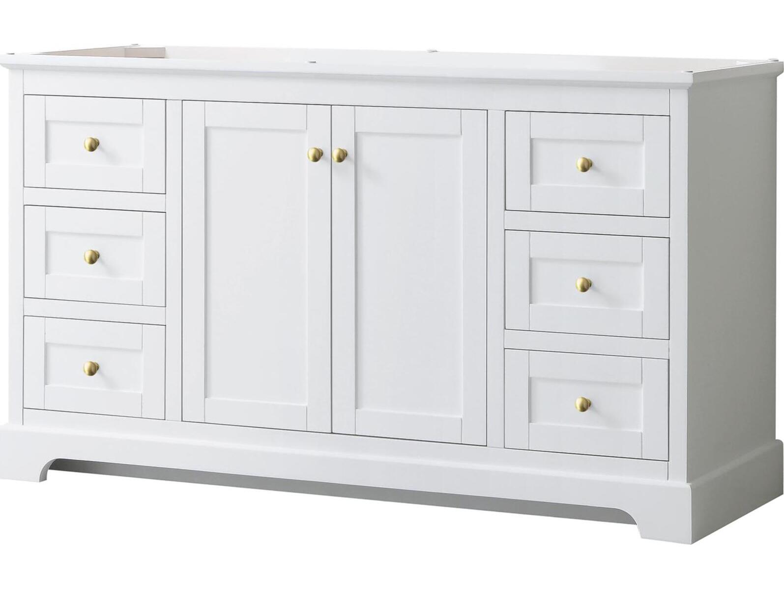 Wyndham Collection Avery 59" White Vanity