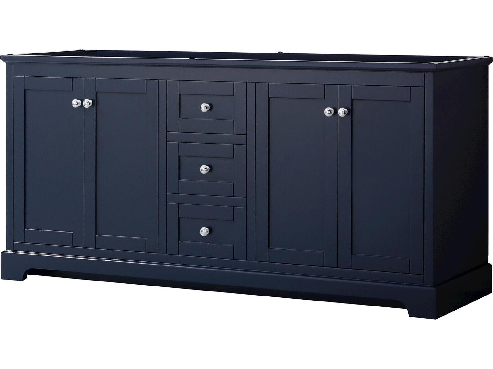 Wyndham Collection Avery 71" Dark Blue Vanity