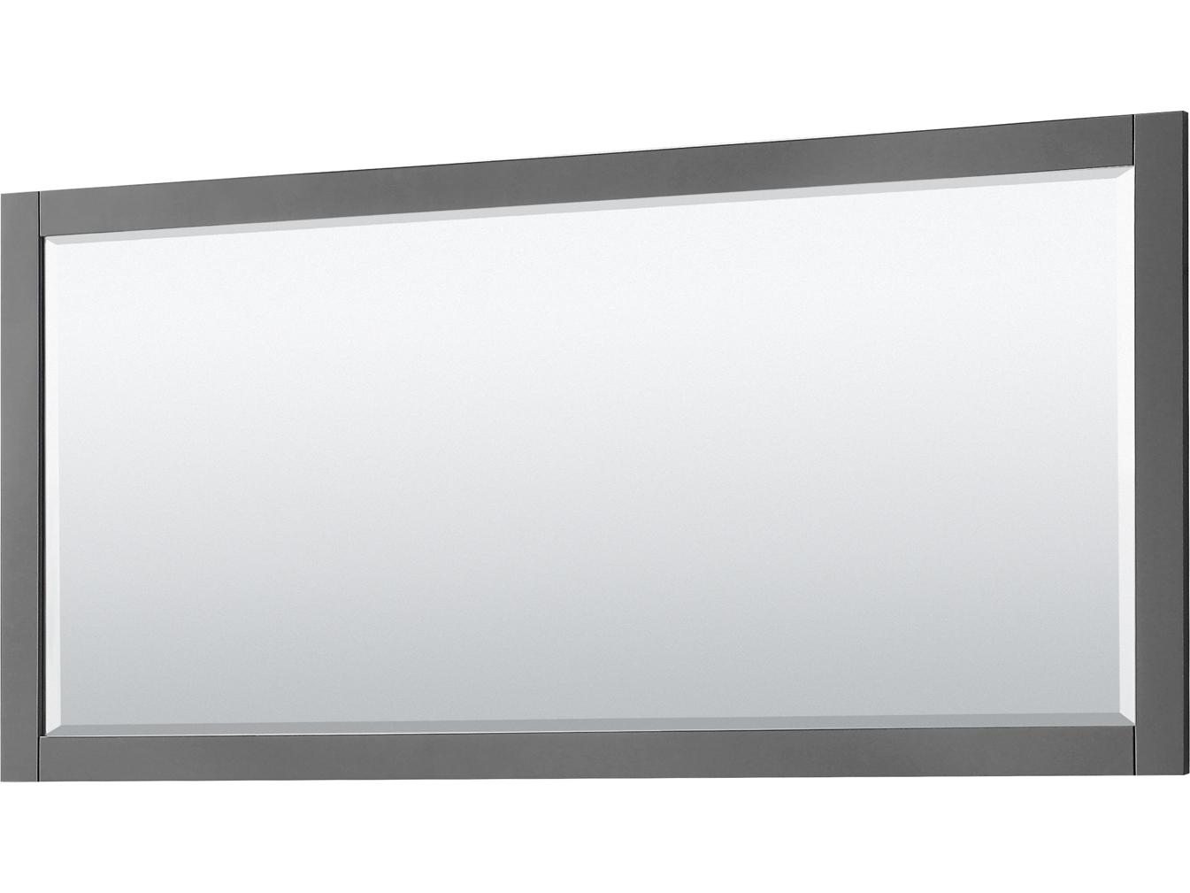 Wyndham Collection Avery 71" Dark Gray Vanity with 70" Mirror