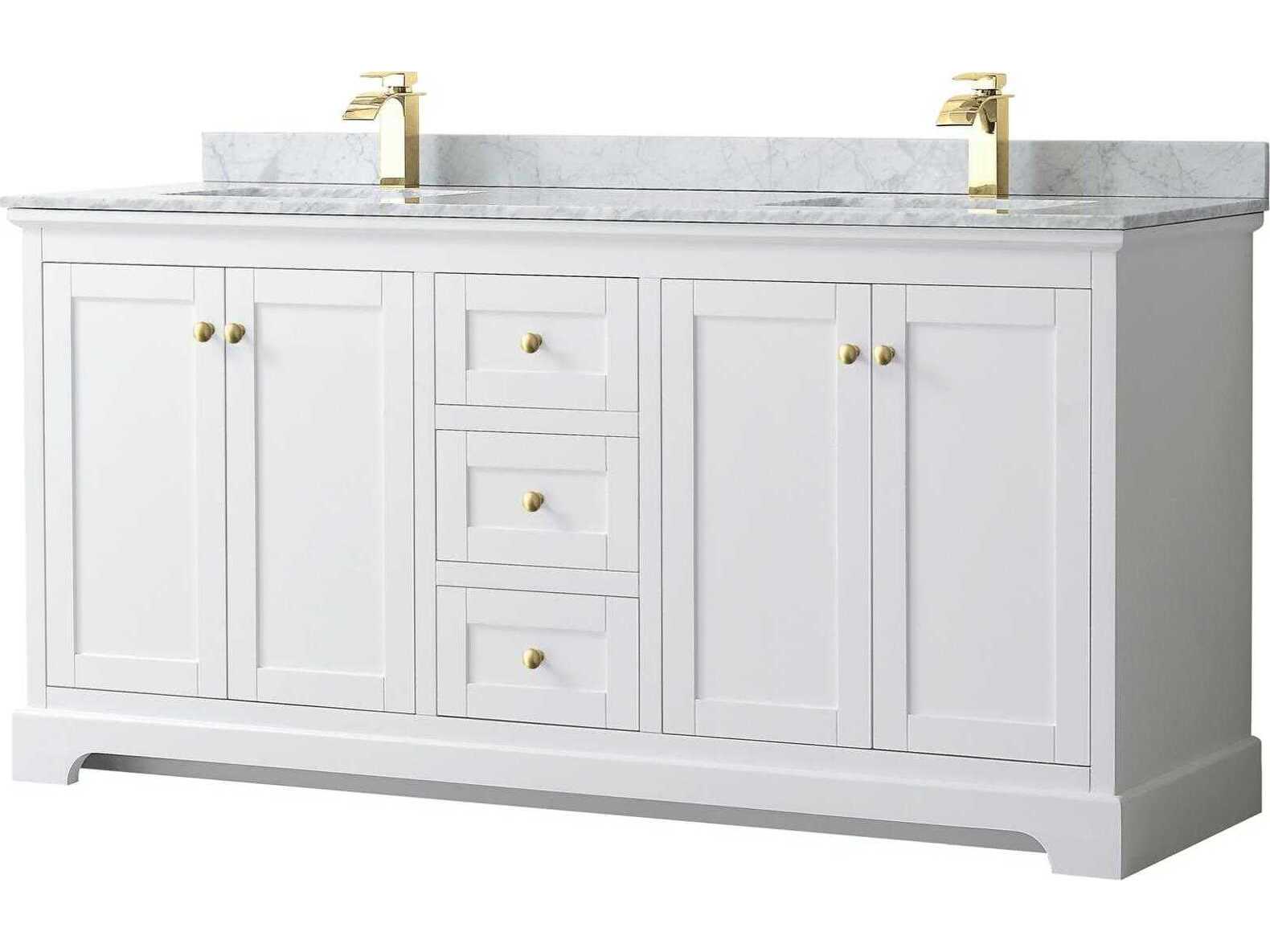 Wyndham Collection Avery 72" White Vanity
