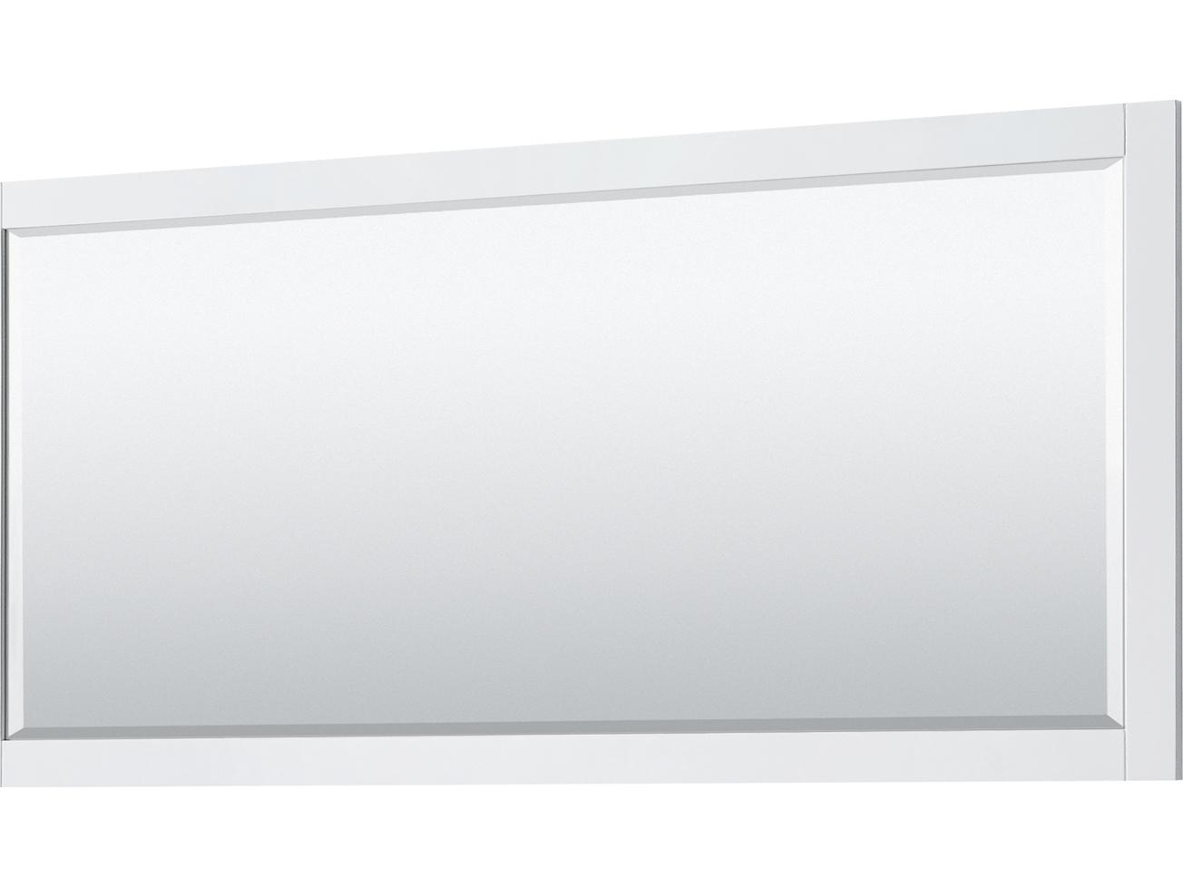 Wyndham Collection Avery 71" White Vanity with 70" Mirror