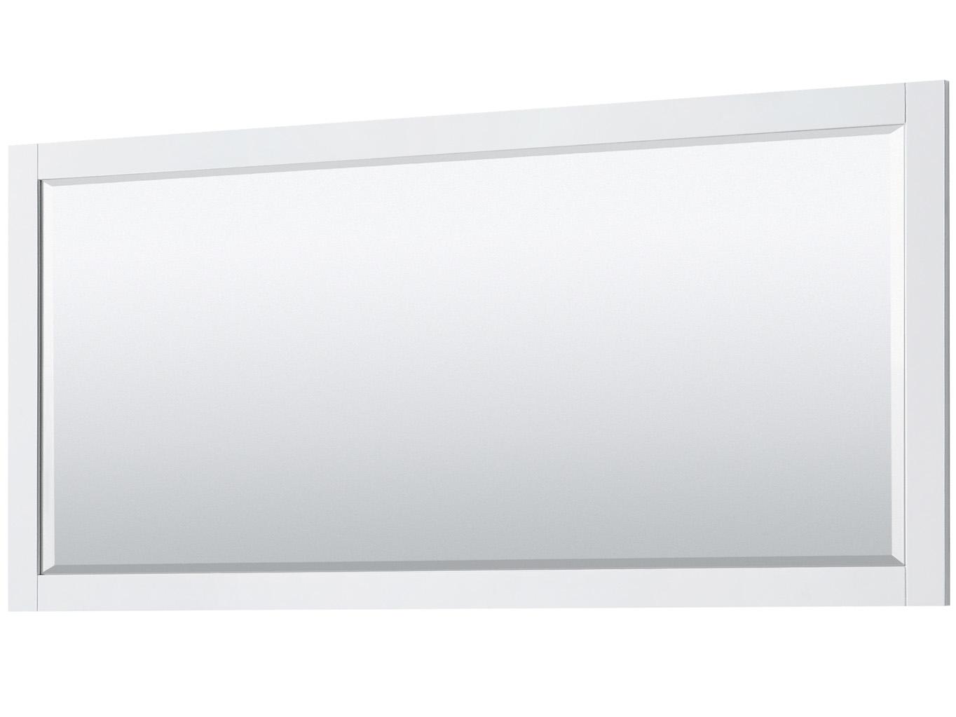 Wyndham Collection Avery 79" White Vanity with 70" Mirror