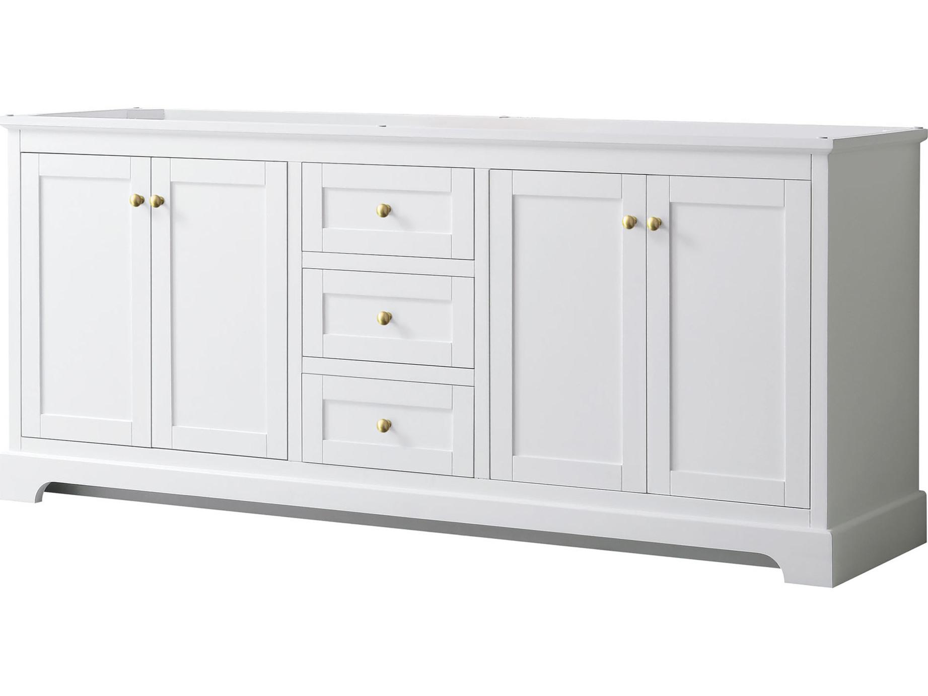 Wyndham Collection Avery 79" White Vanity