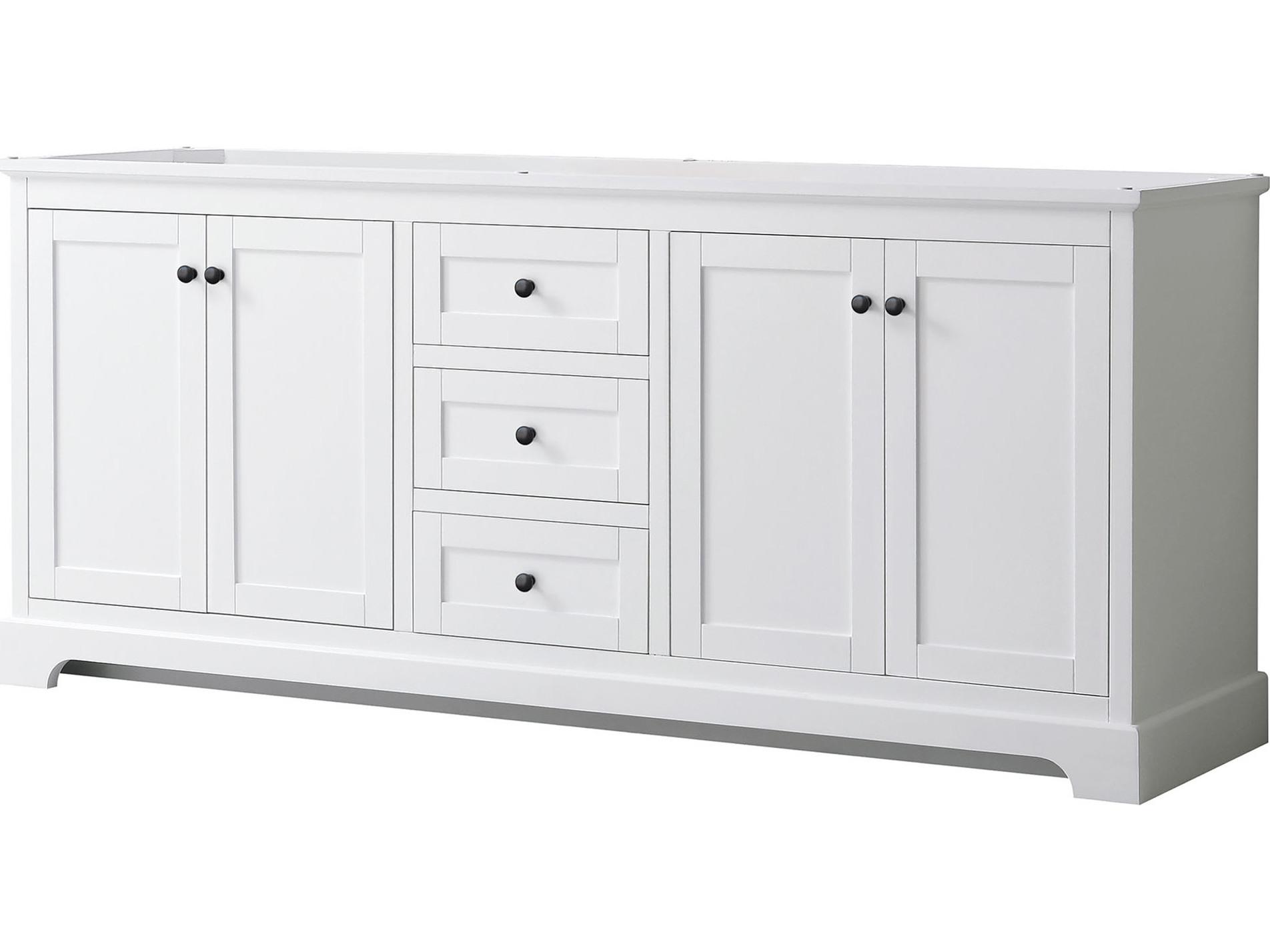 Wyndham Collection Avery 79" White Vanity