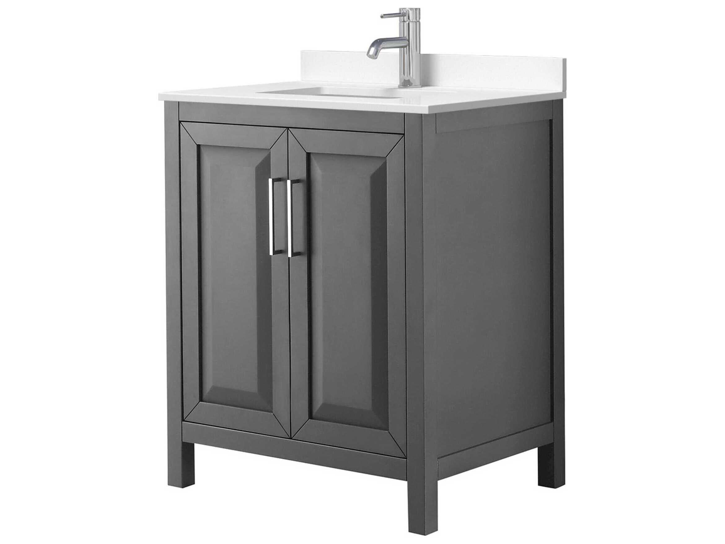 Wyndham Collection Daria 30" Dark Gray Vanity