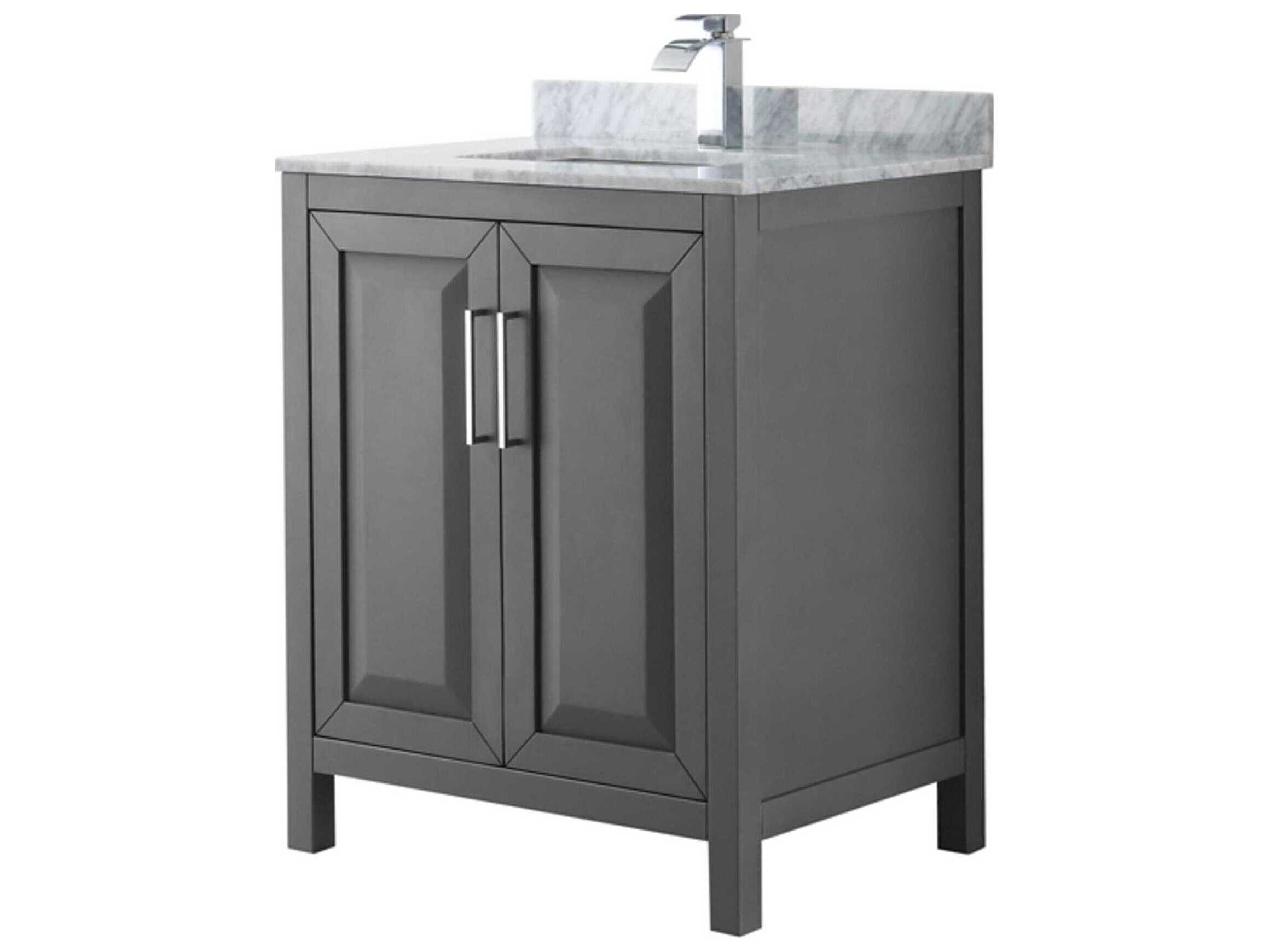 Wyndham Collection Daria 30" Dark Gray Vanity