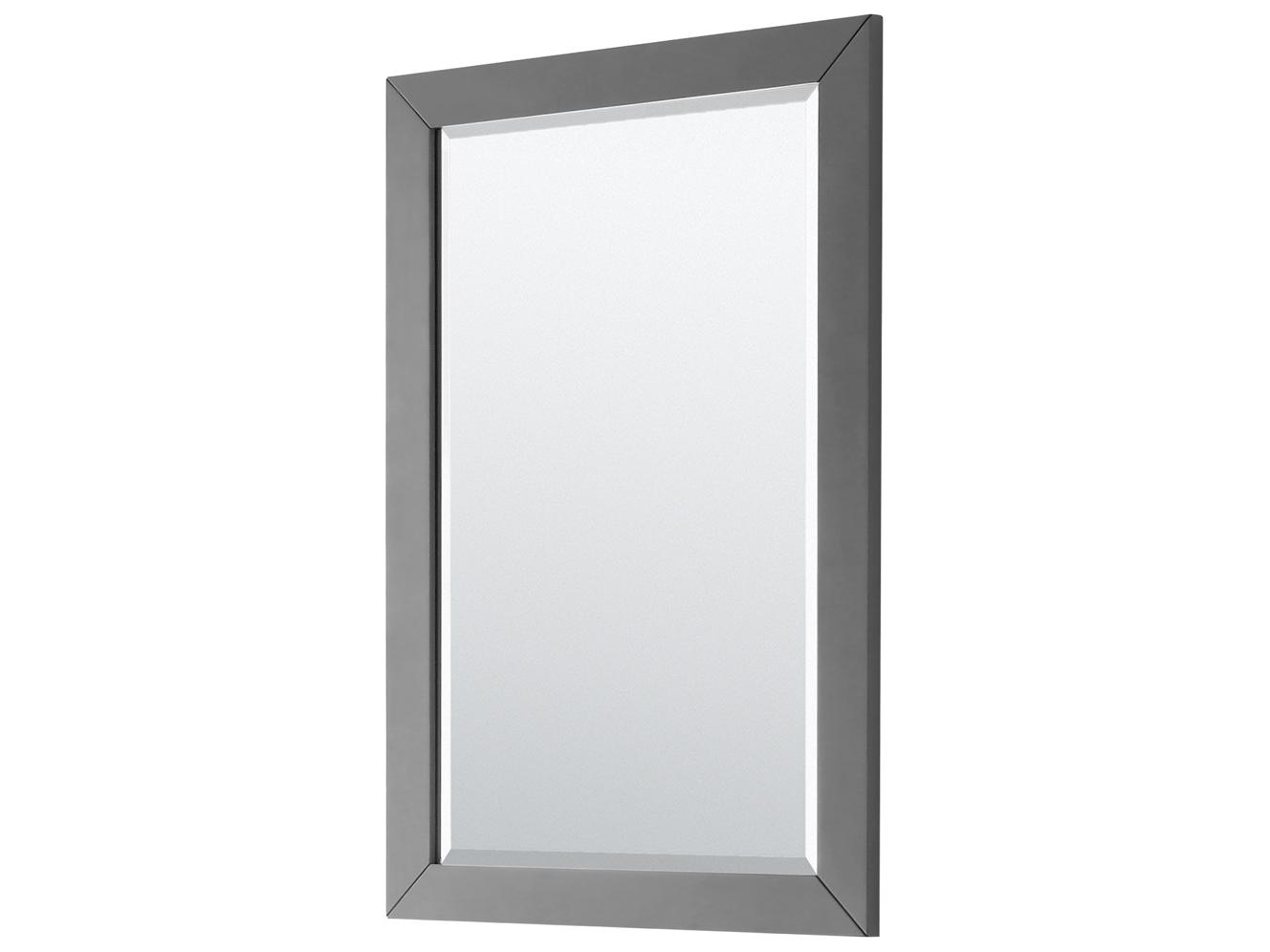 Wyndham Collection Daria 29" Dark Gray Vanity with 24" Mirror