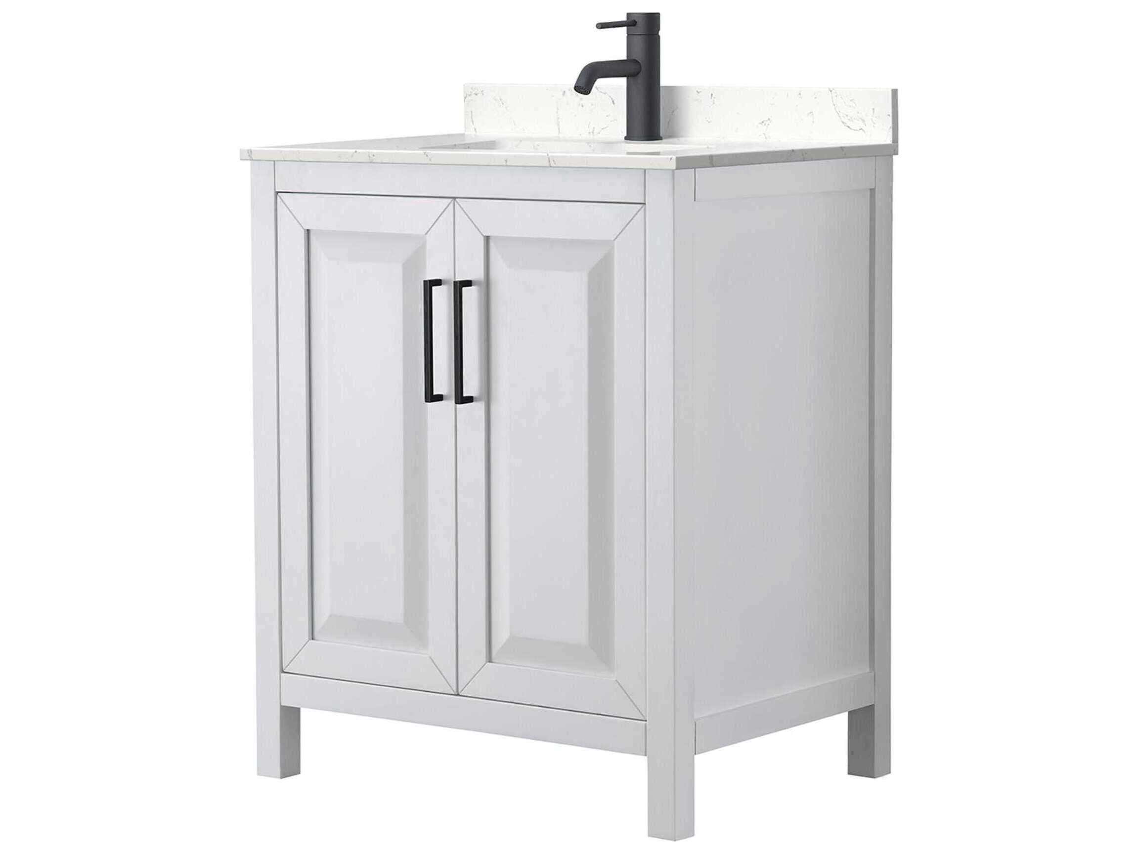 Wyndham Collection Daria 30" White Vanity