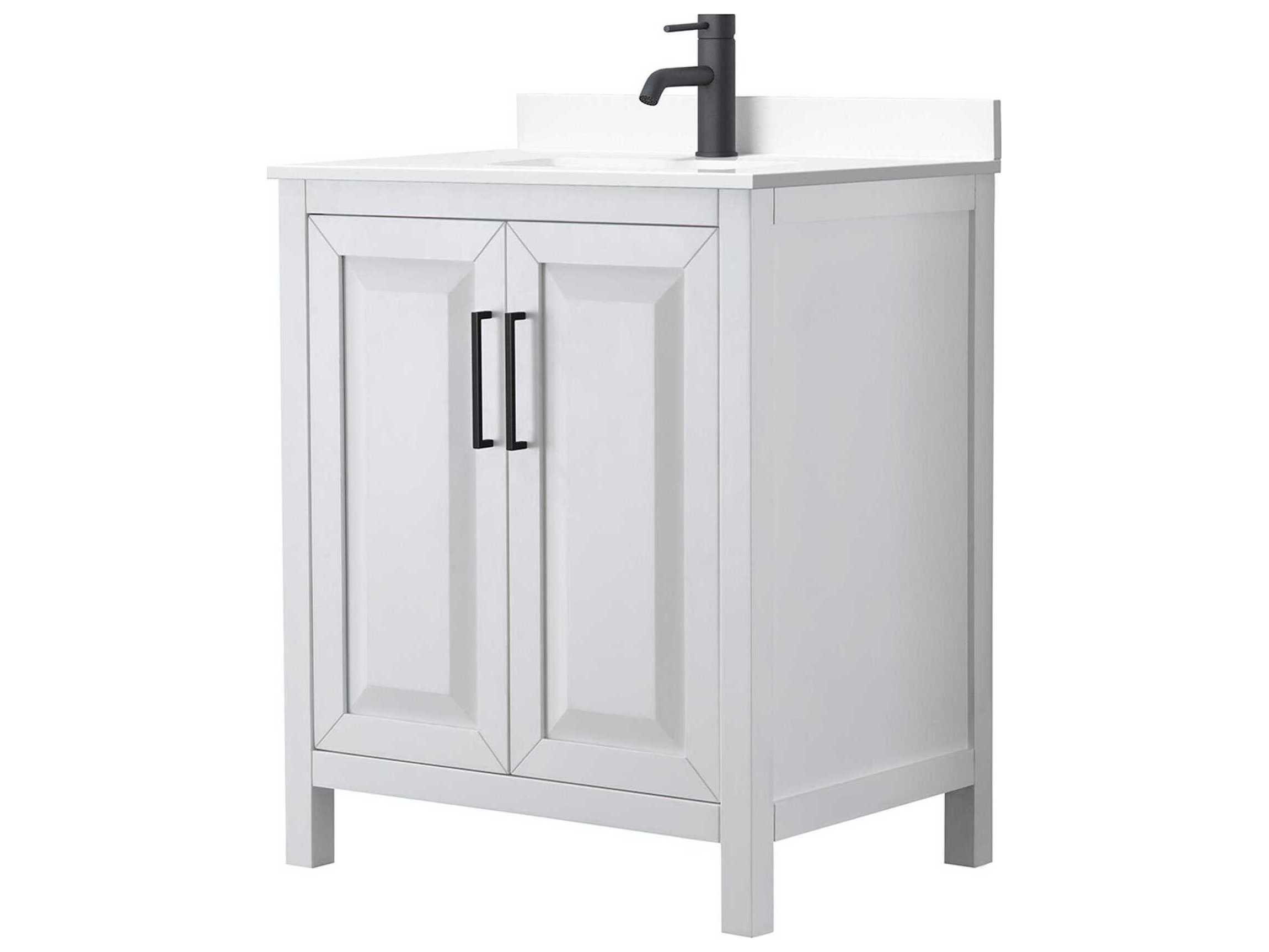 Wyndham Collection Daria 30" White Vanity