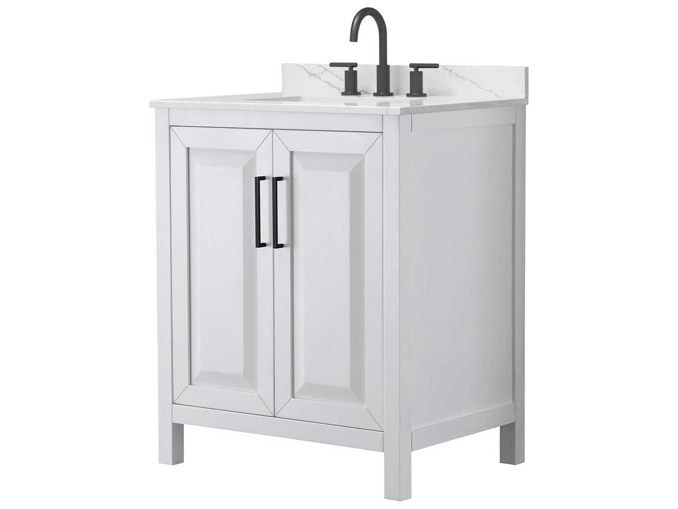 Wyndham Collection Daria 30" White Vanity
