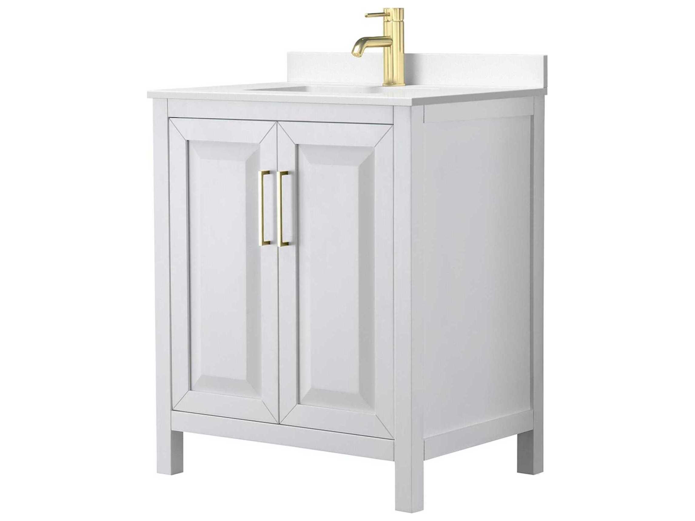 Wyndham Collection Daria 30" White Vanity