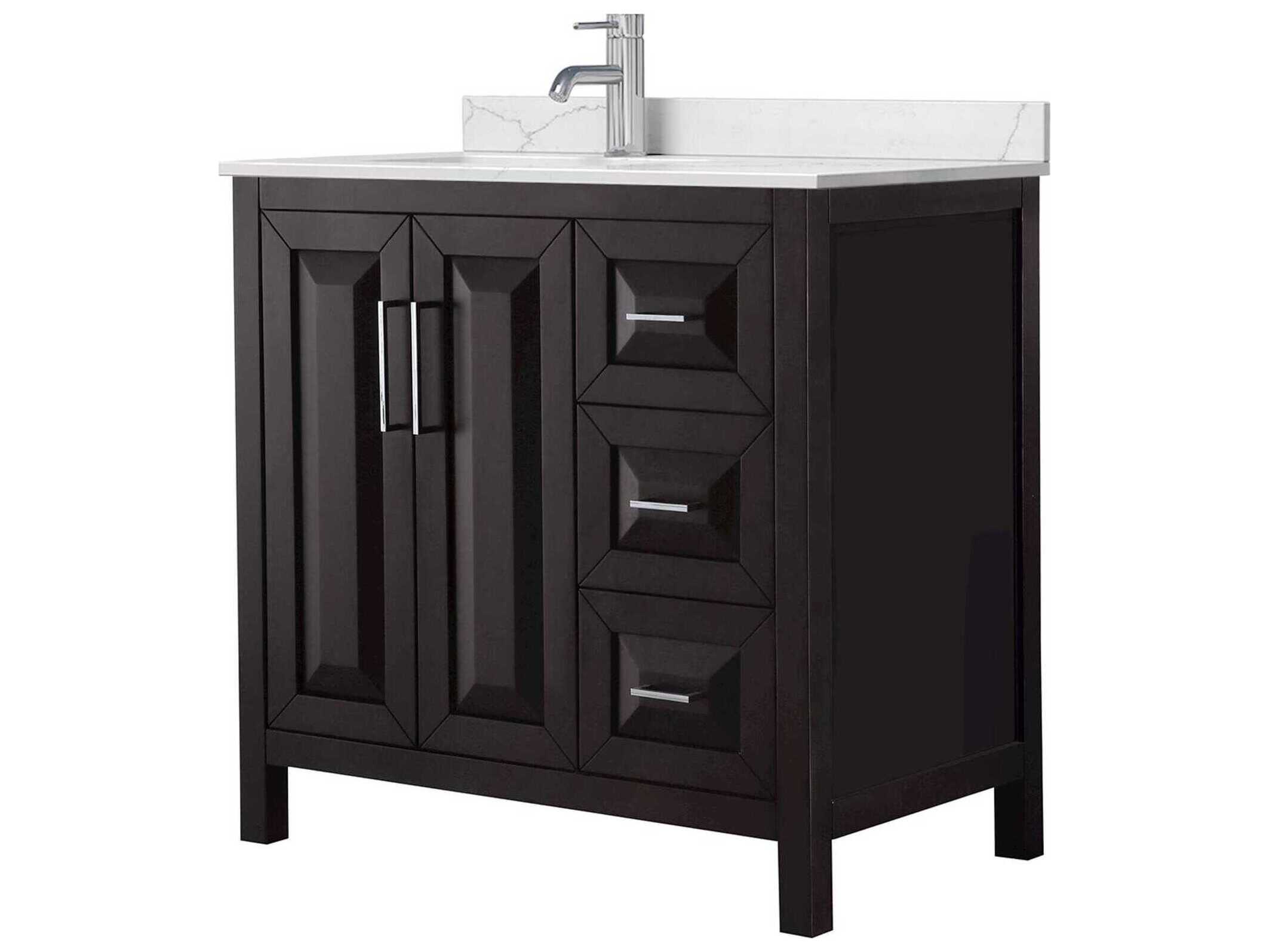Wyndham Collection Daria 36" Dark Espresso Vanity