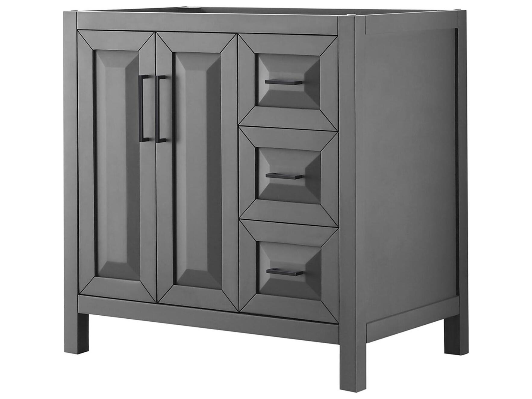 Wyndham Collection Daria 35" Dark Gray Vanity