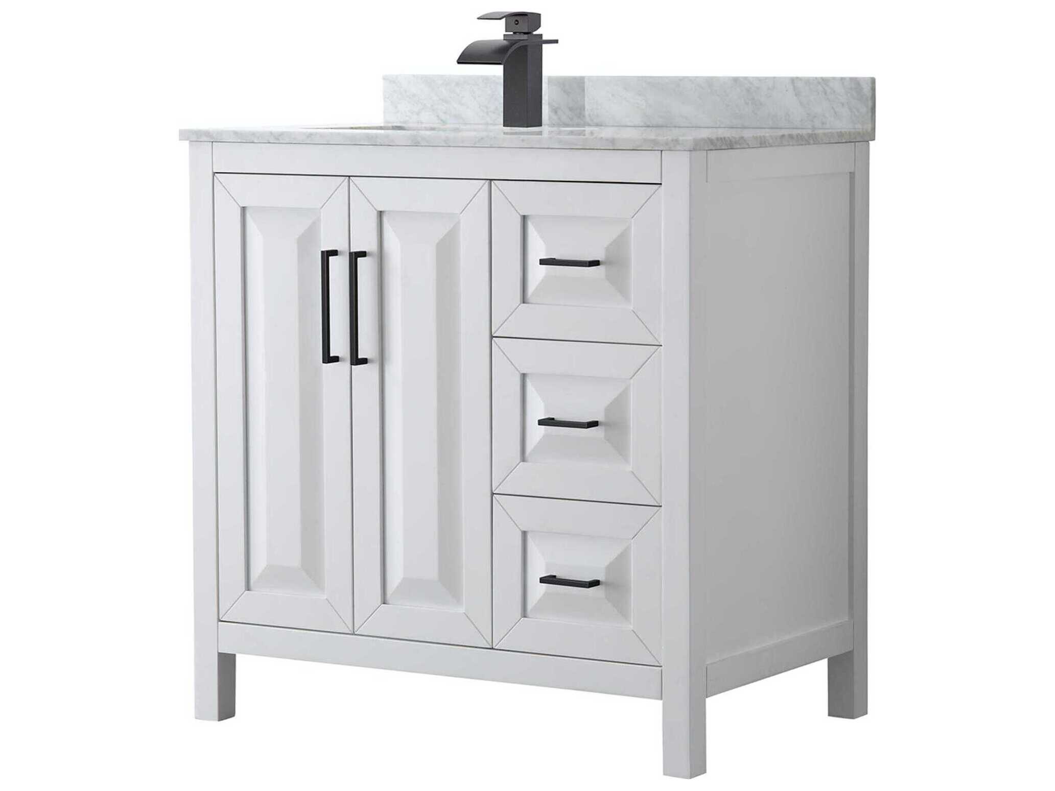 Wyndham Collection Daria 36" White Vanity