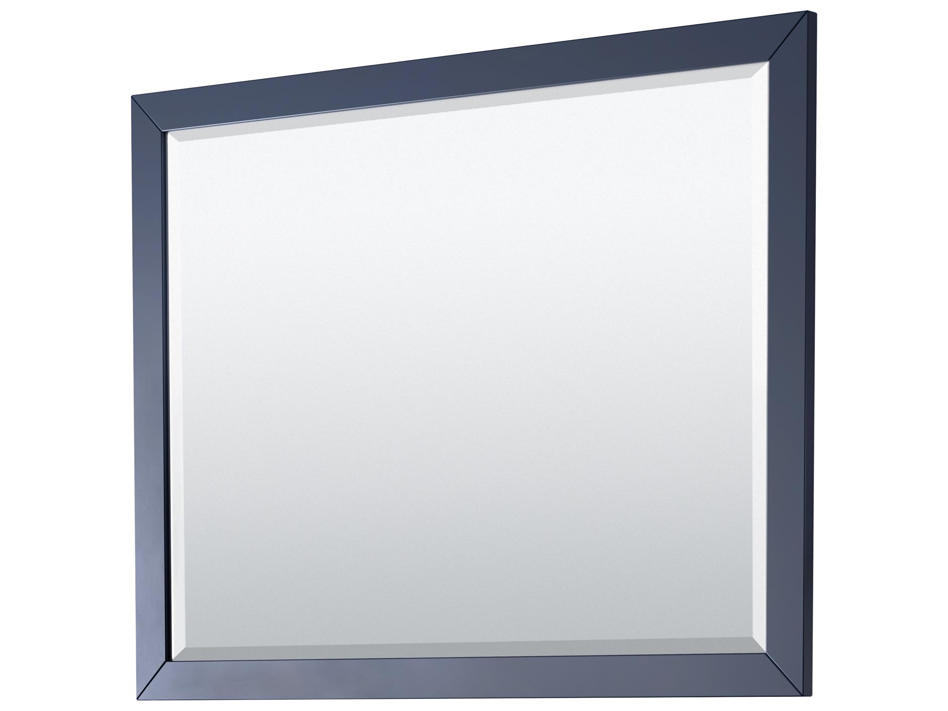 Wyndham Collection Daria 47" Dark Blue Vanity with 46" Mirror