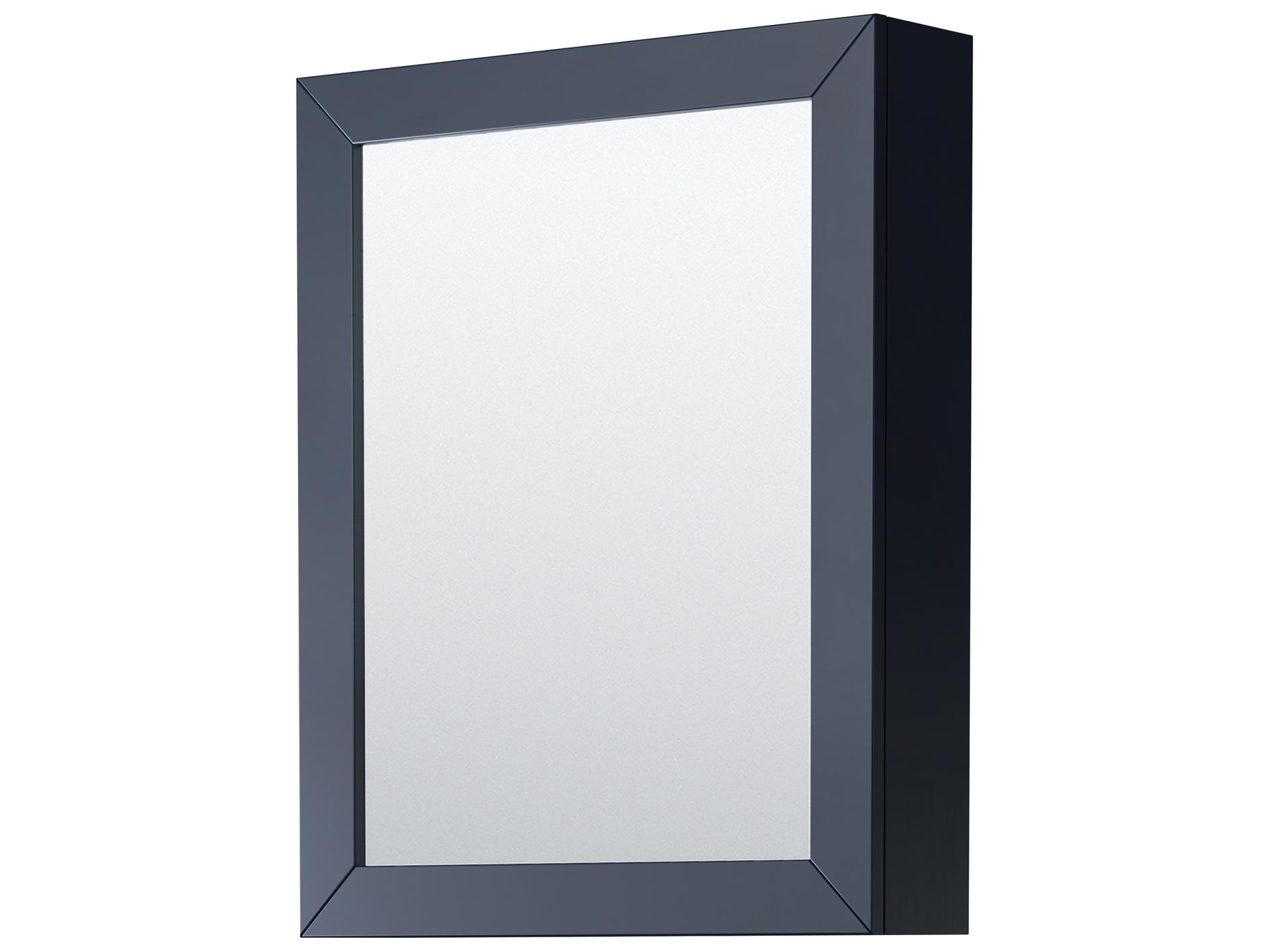 Wyndham Collection Daria 47" Dark Blue Vanity with Medicine Cabinet