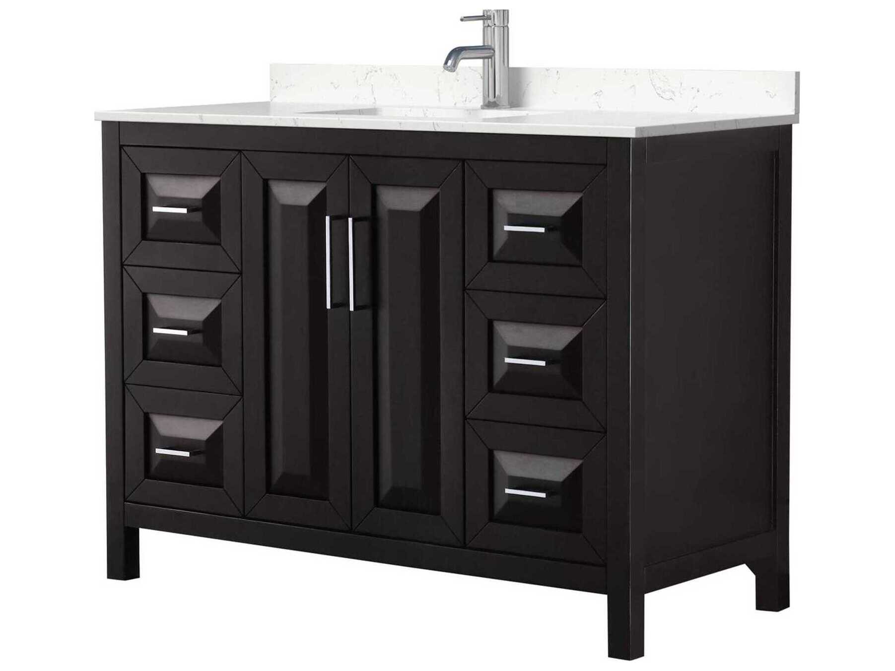 Wyndham Collection Daria 48" Dark Espresso Vanity