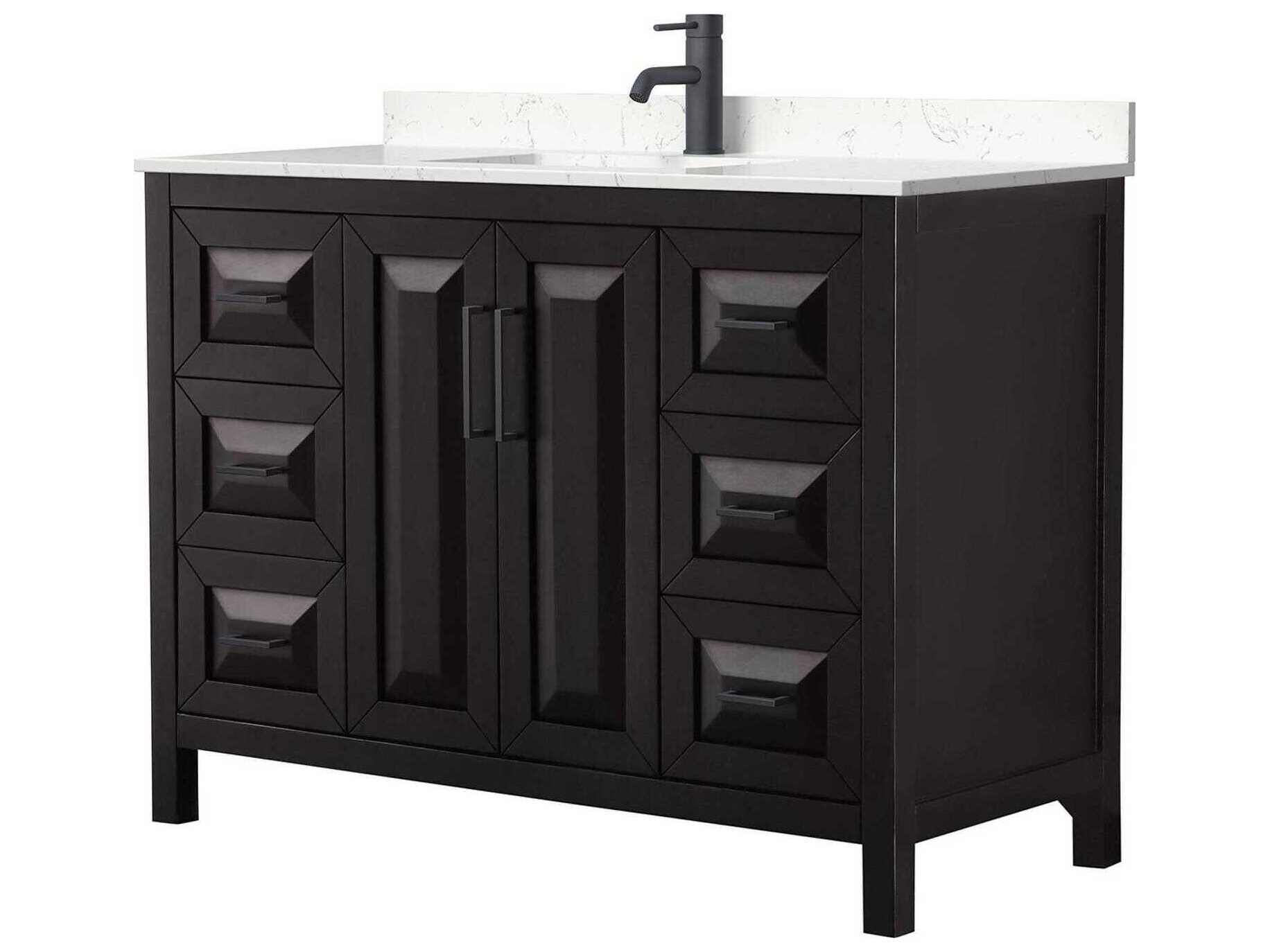 Wyndham Collection Daria 48" Dark Espresso Vanity