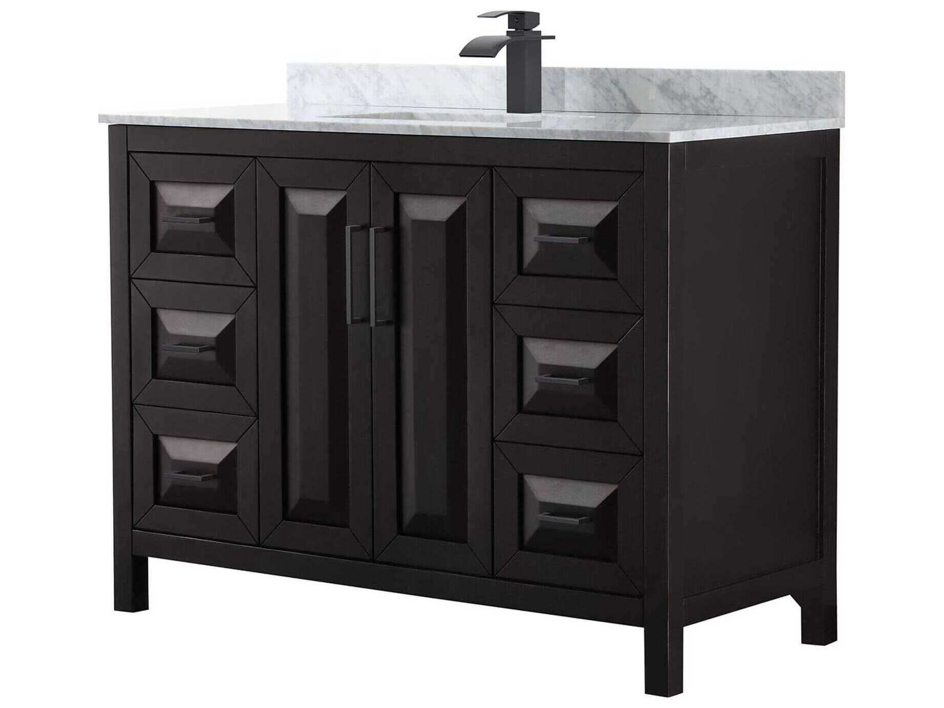 Wyndham Collection Daria 48" Dark Espresso Vanity
