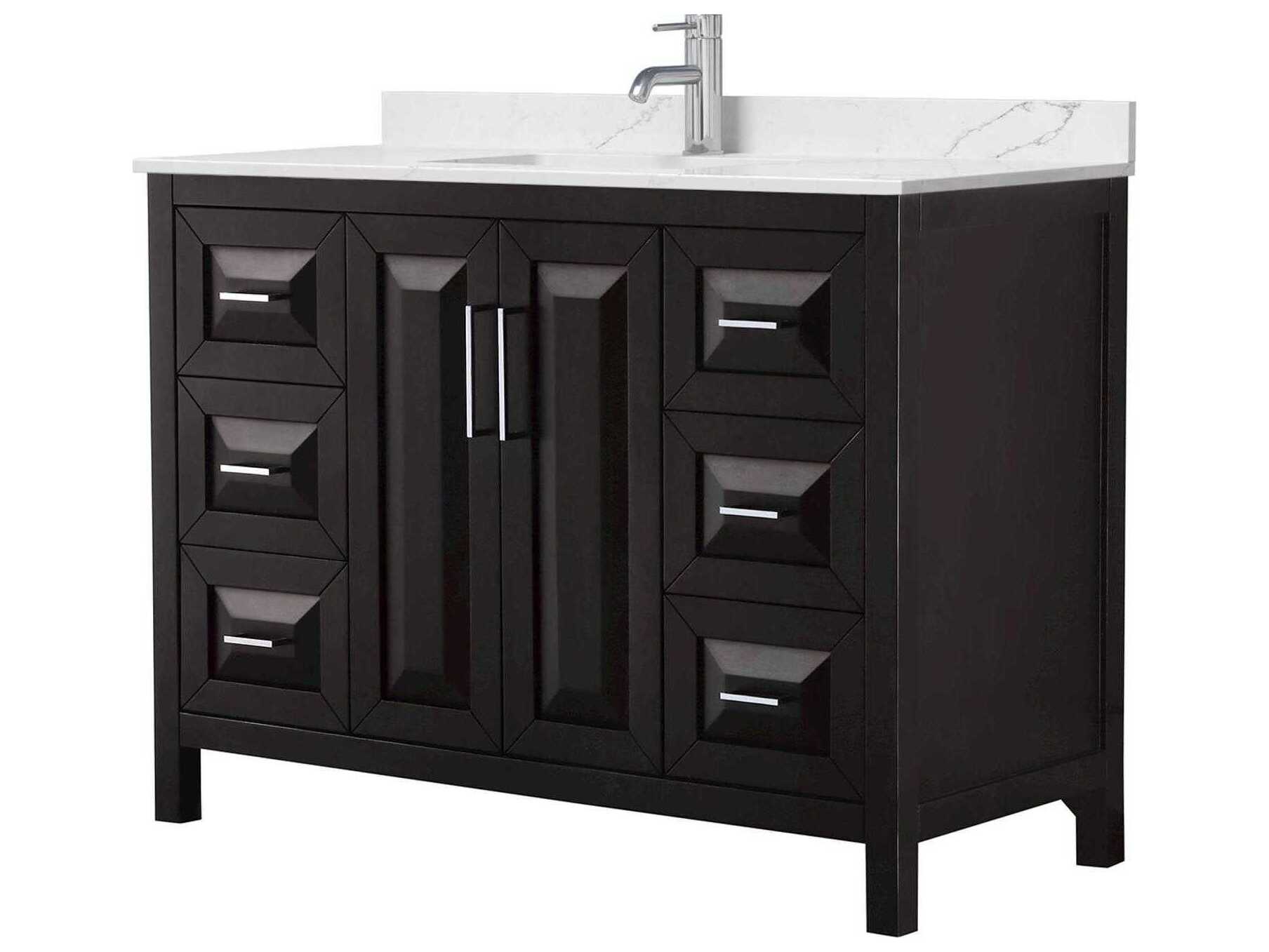 Wyndham Collection Daria 48" Dark Espresso Vanity