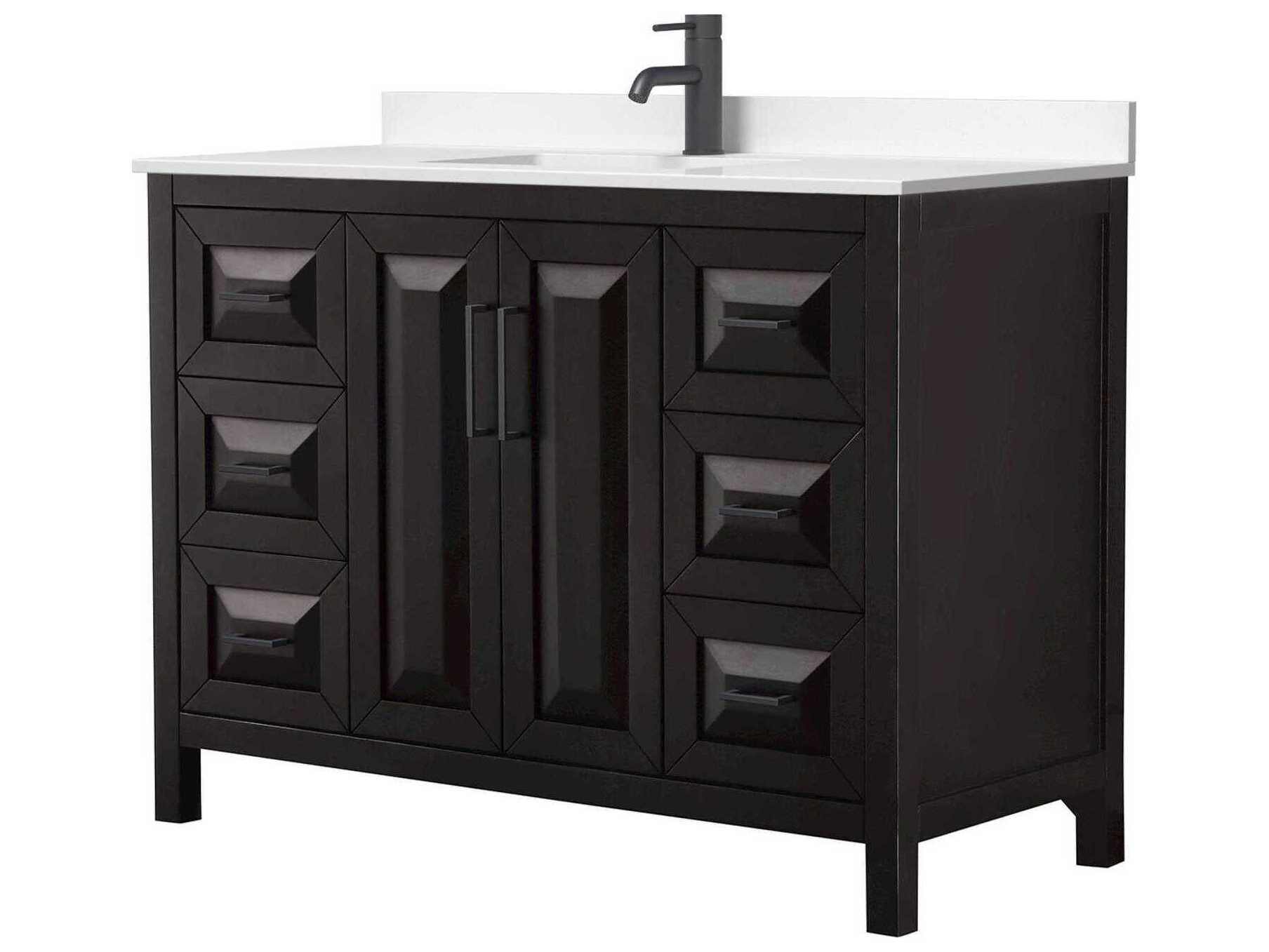 Wyndham Collection Daria 48" Dark Espresso Vanity