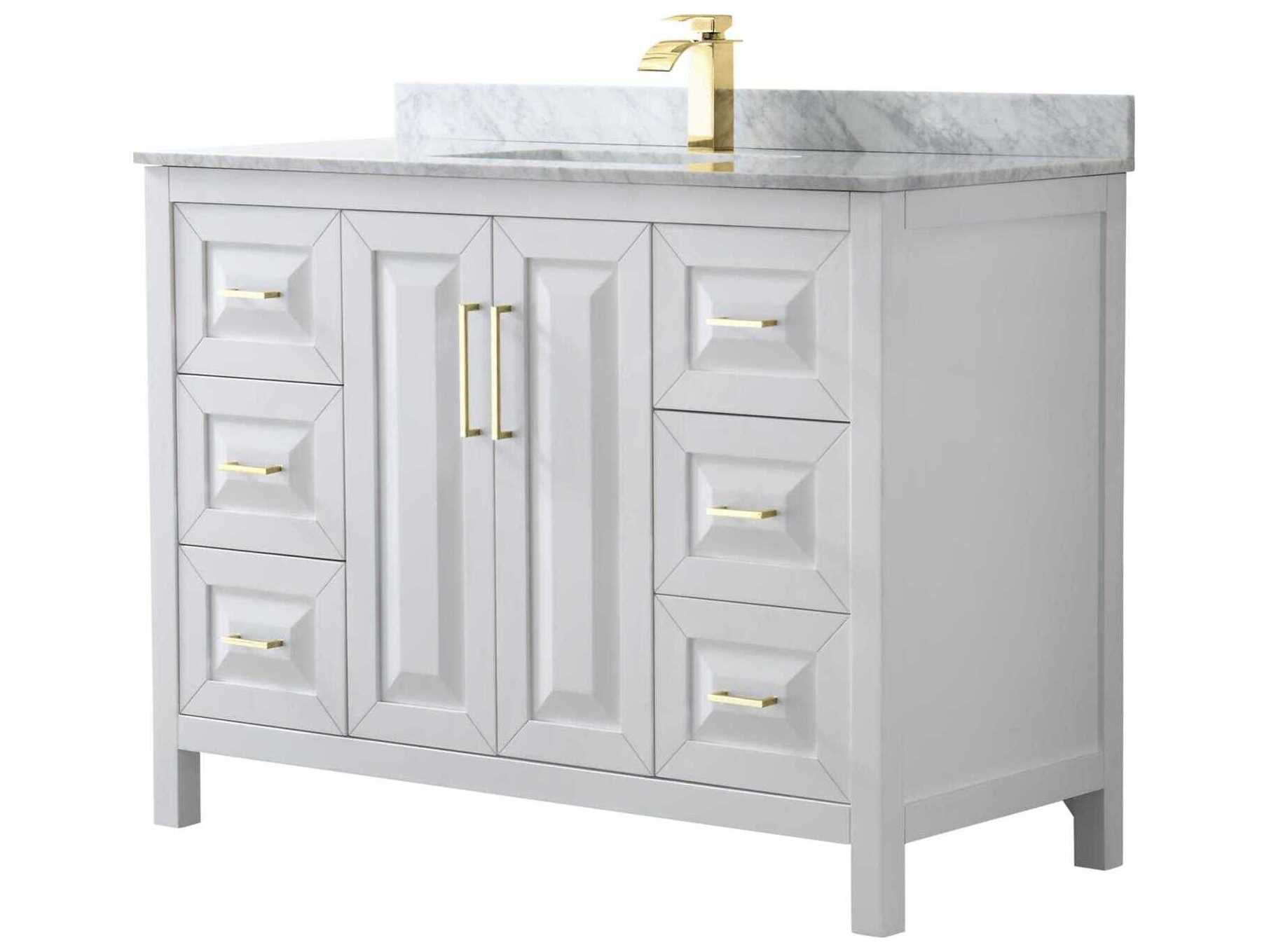 Wyndham Collection Daria 48" White Vanity