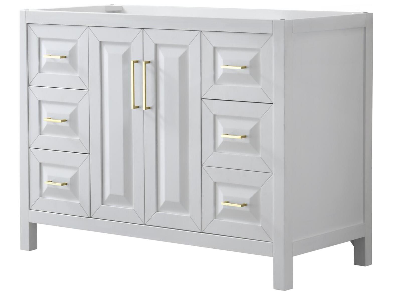 Wyndham Collection Daria 47" White Vanity