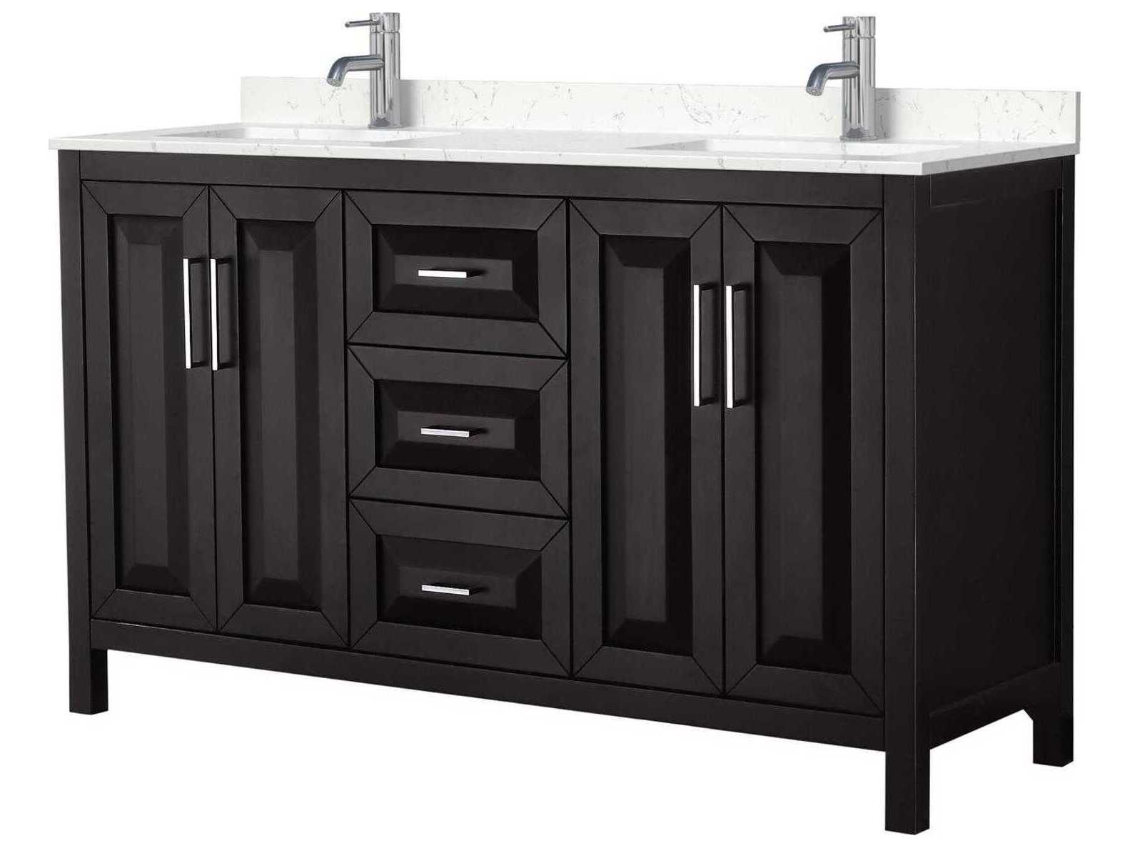 Wyndham Collection Daria 60" Dark Espresso Vanity