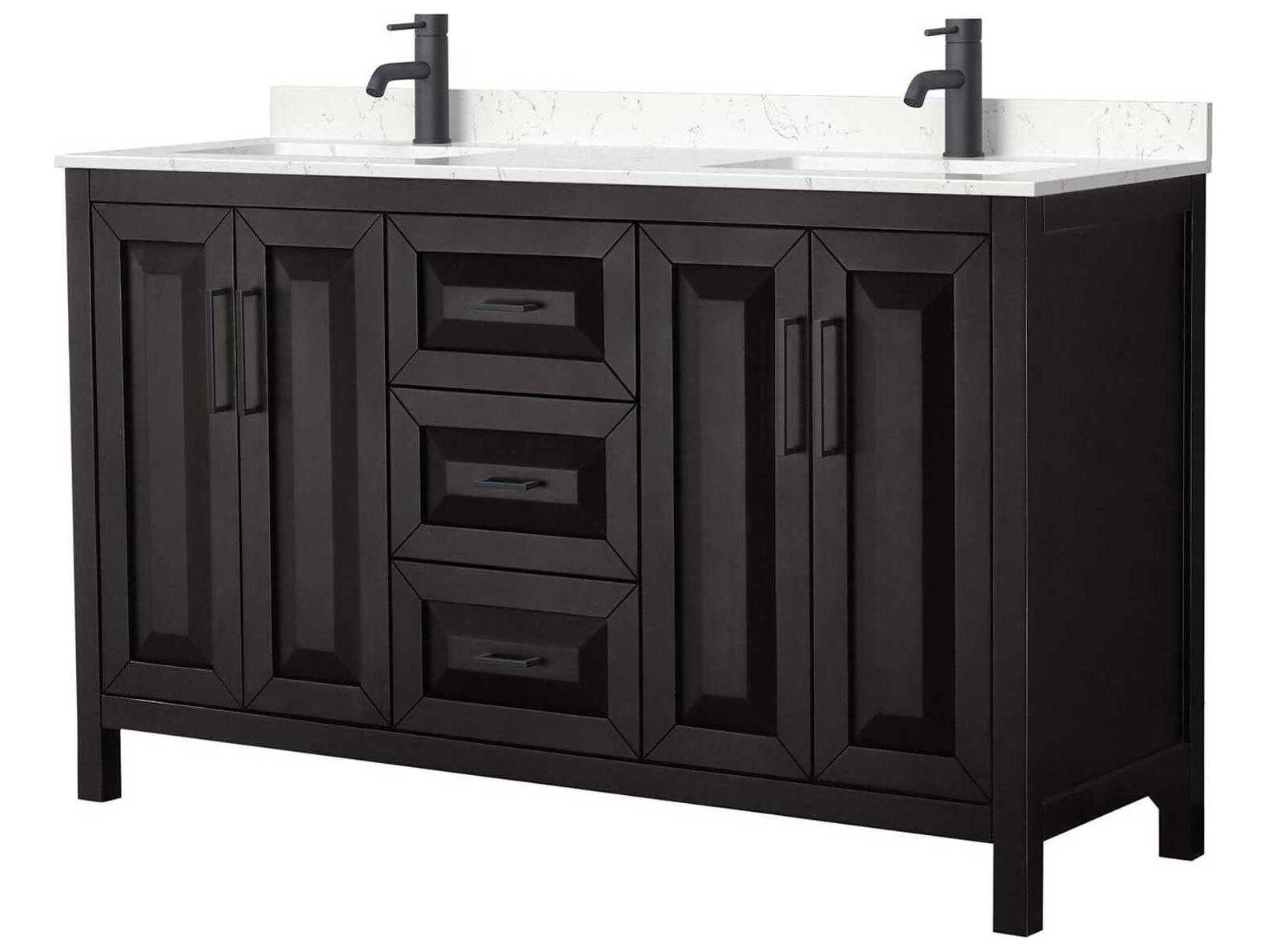 Wyndham Collection Daria 60" Dark Espresso Vanity