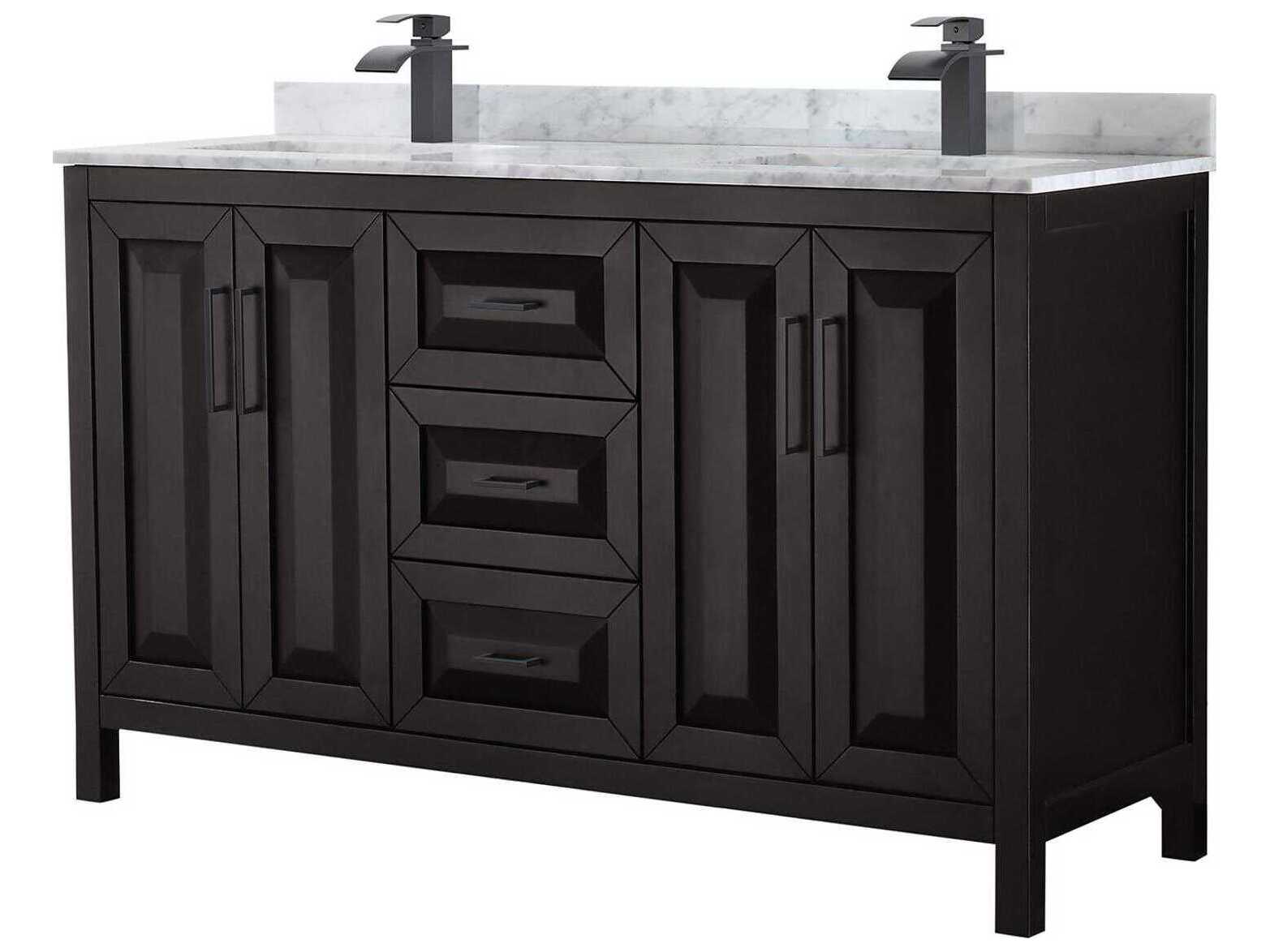 Wyndham Collection Daria 60" Dark Espresso Vanity
