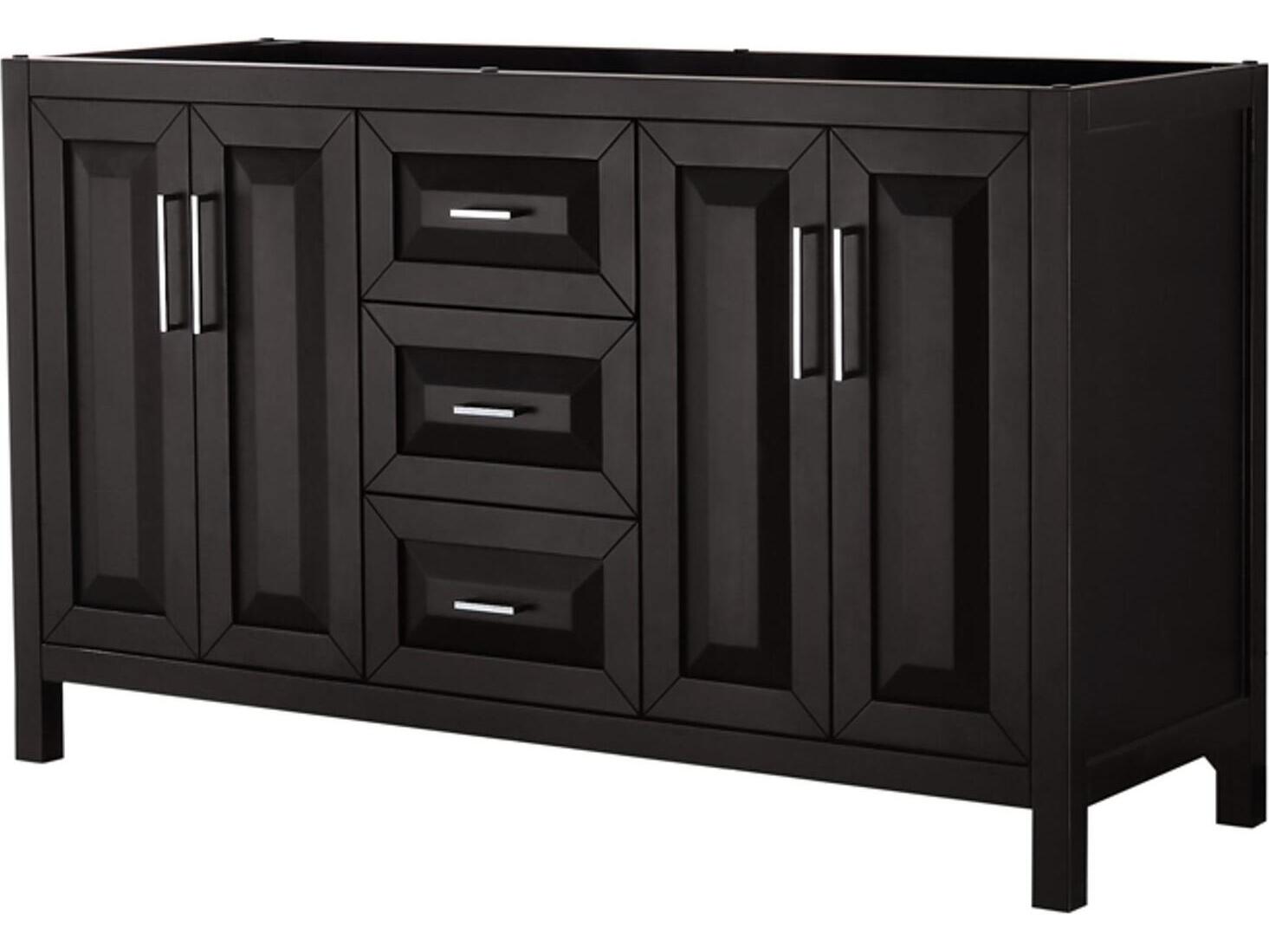 Wyndham Collection Daria 59" Dark Espresso Vanity