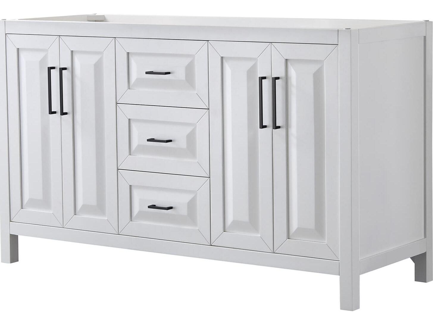 Wyndham Collection Daria 59" White Vanity