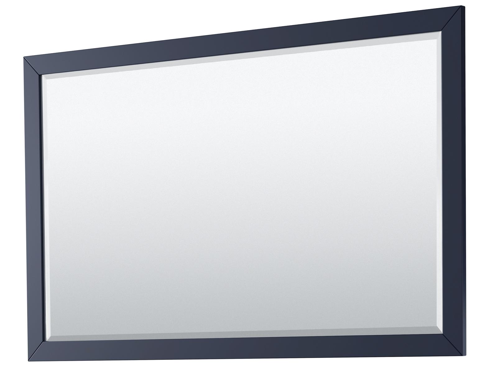 Wyndham Collection Daria 59" Dark Blue Vanity with 58" Mirror