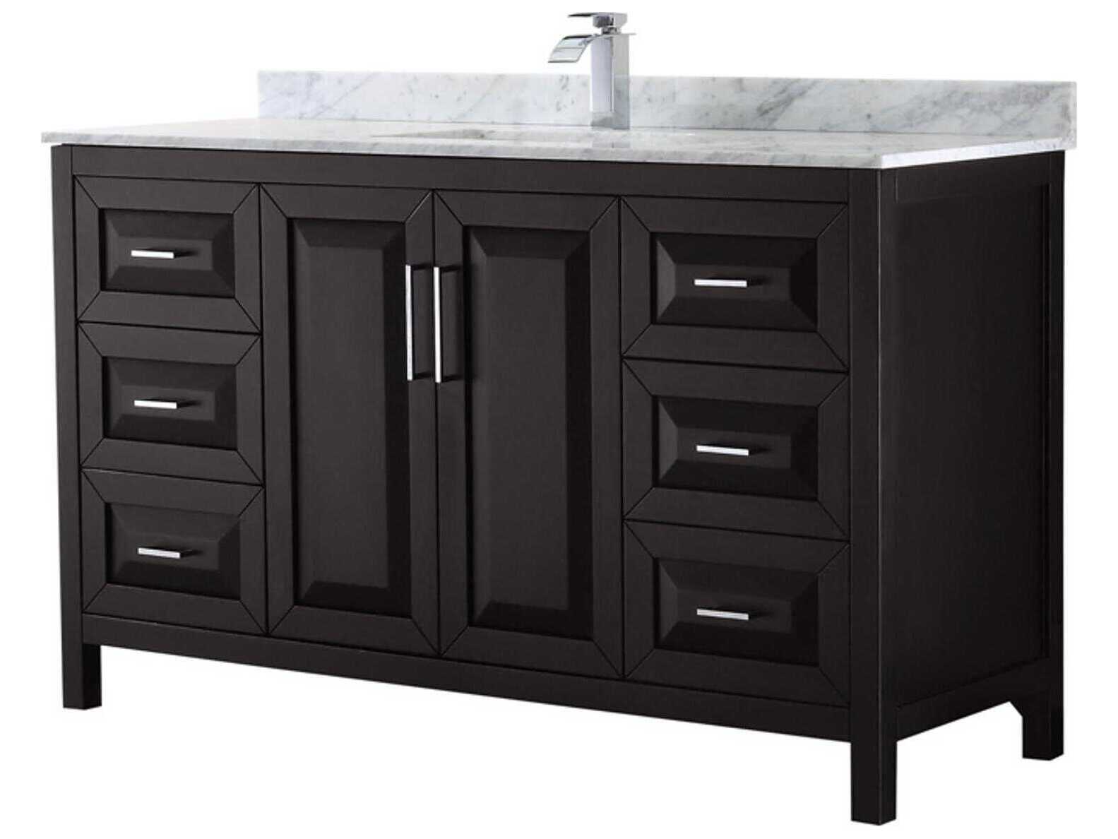Wyndham Collection Daria 60" Dark Espresso Vanity