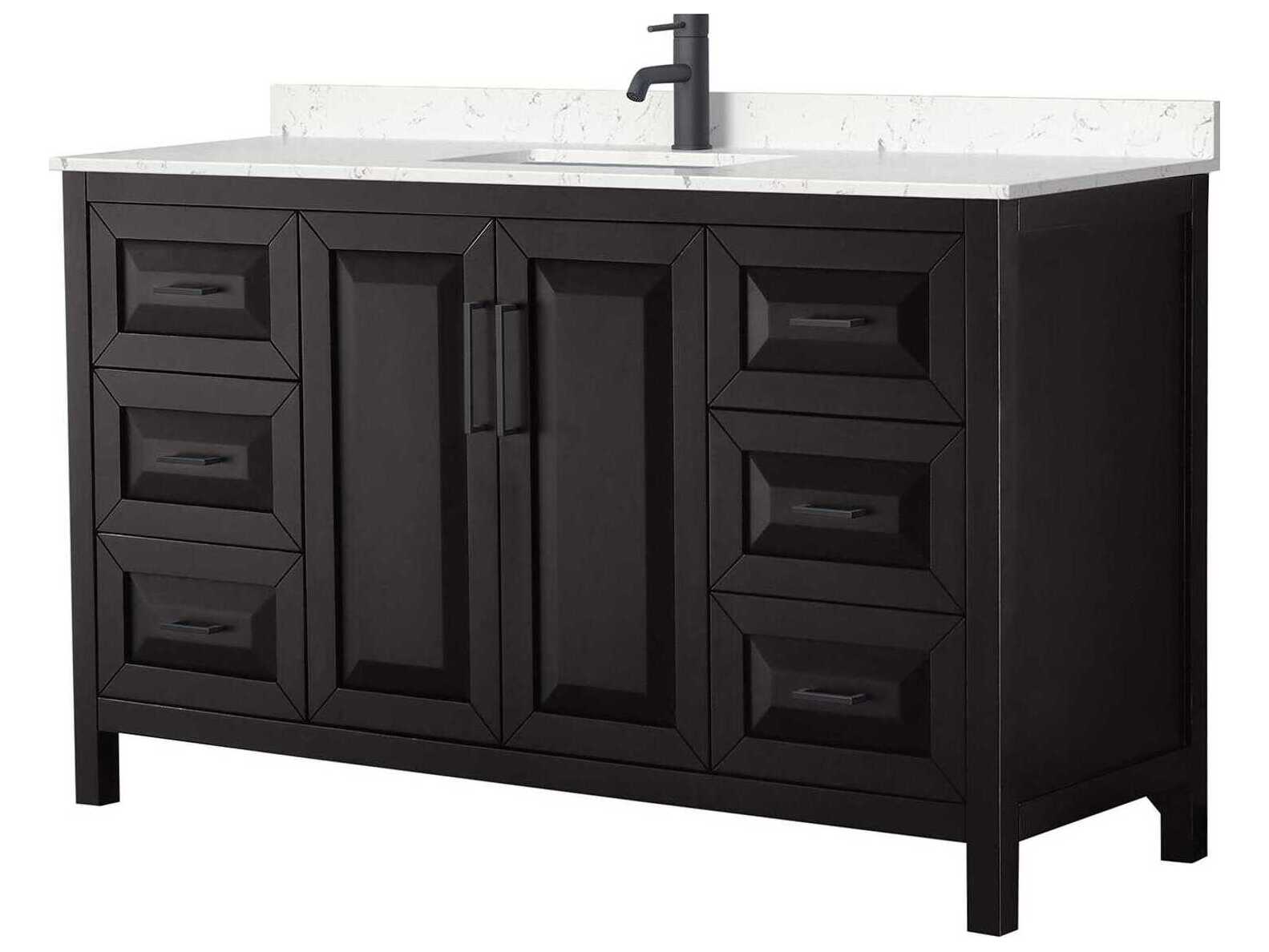 Wyndham Collection Daria 60" Dark Espresso Vanity