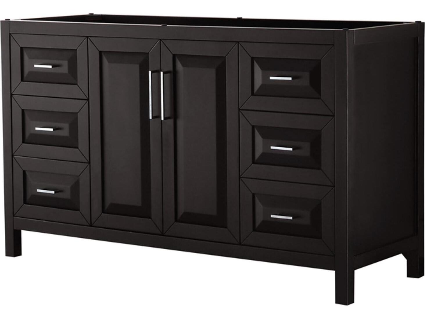 Wyndham Collection Daria 59" Dark Espresso Vanity