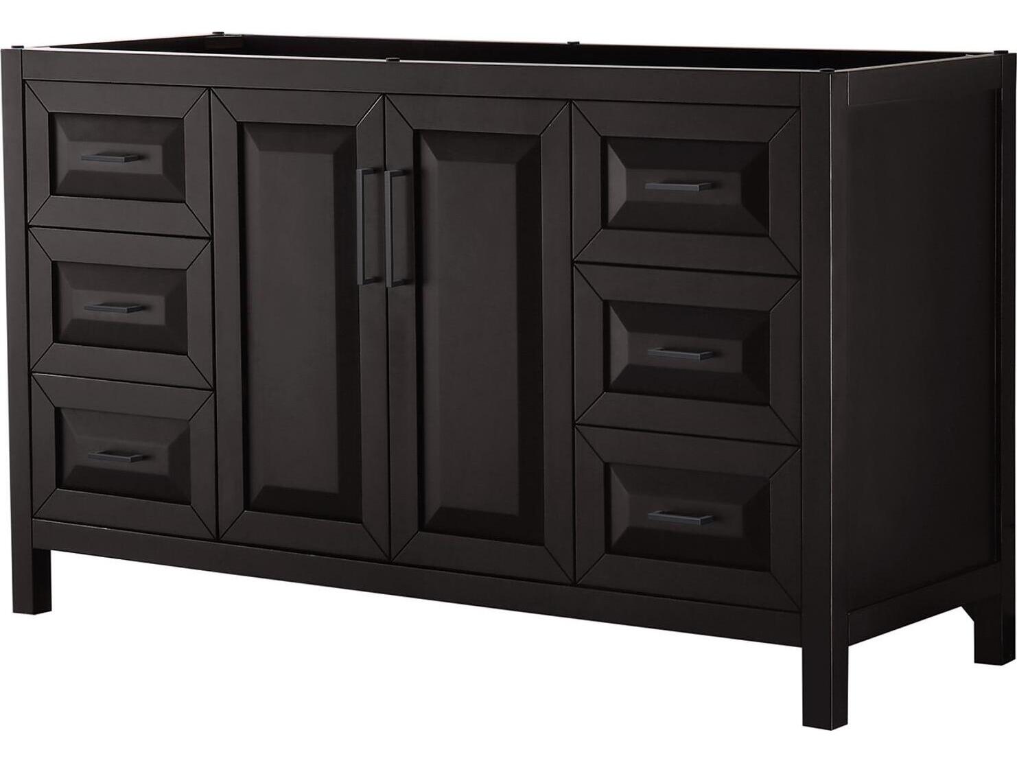 Wyndham Collection Daria 59" Dark Espresso Vanity