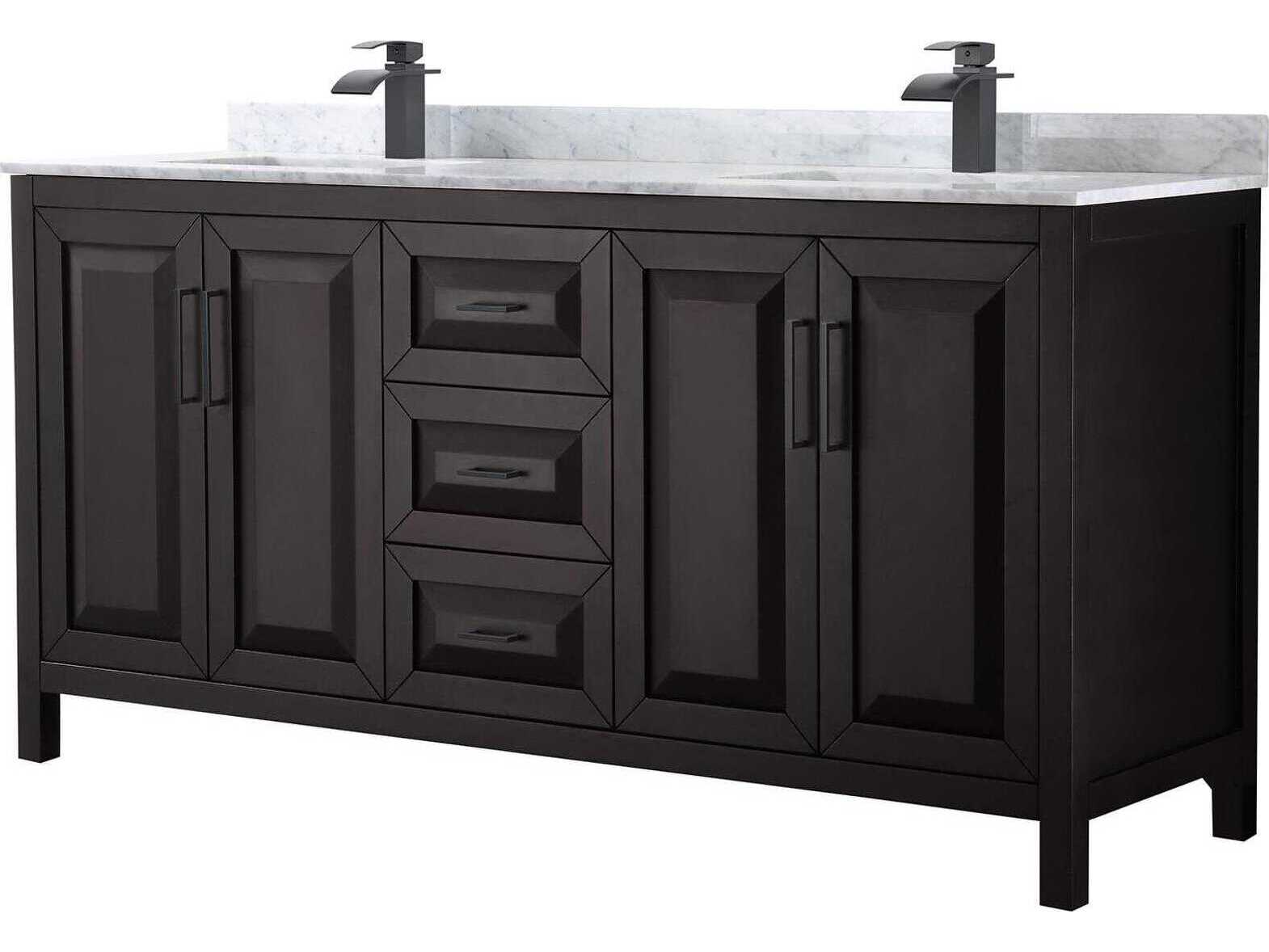 Wyndham Collection Daria 72" Dark Espresso Vanity