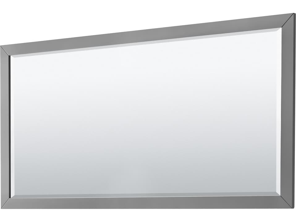 Wyndham Collection Daria 71" Dark Gray Vanity with 70" Mirror