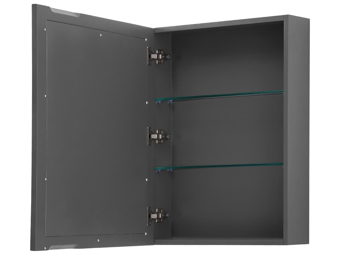 Wyndham Collection Daria 71" Dark Gray Vanity with Medicine Cabinet