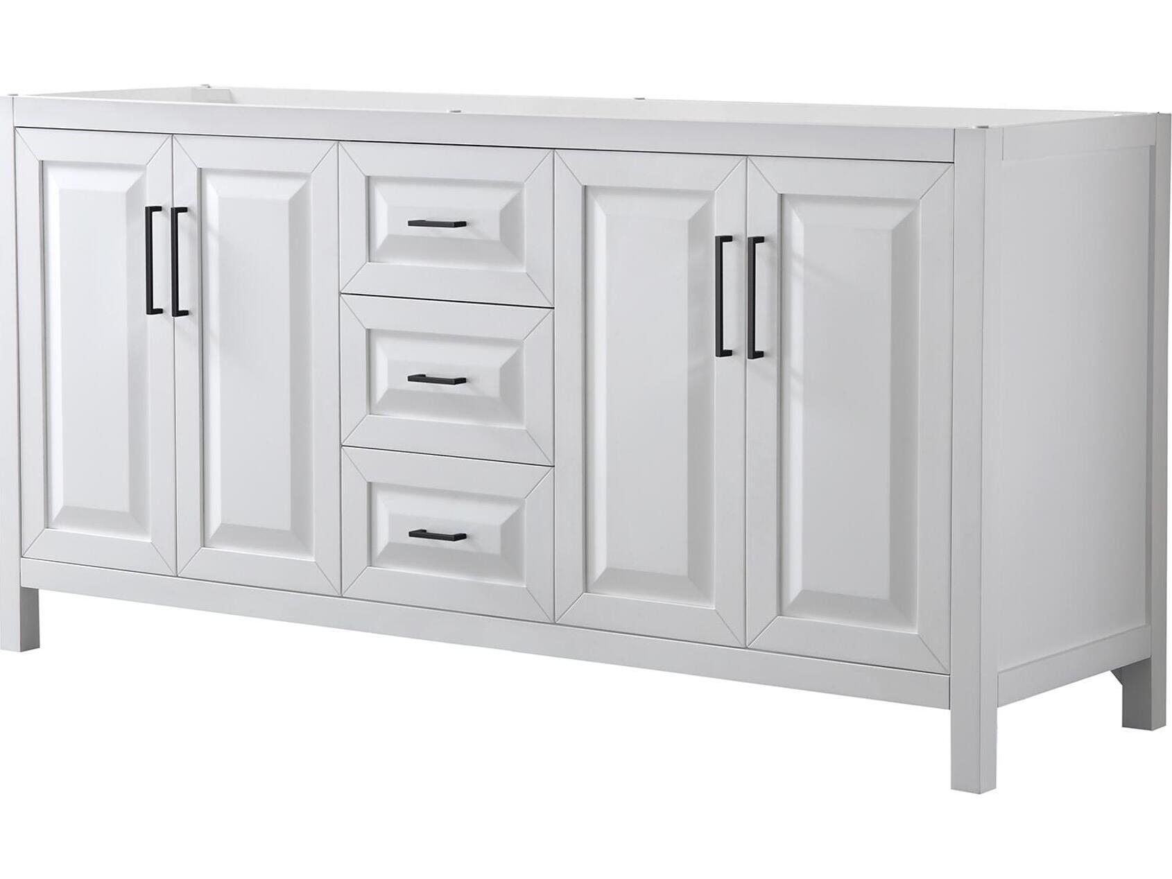 Wyndham Collection Daria 71" White Vanity